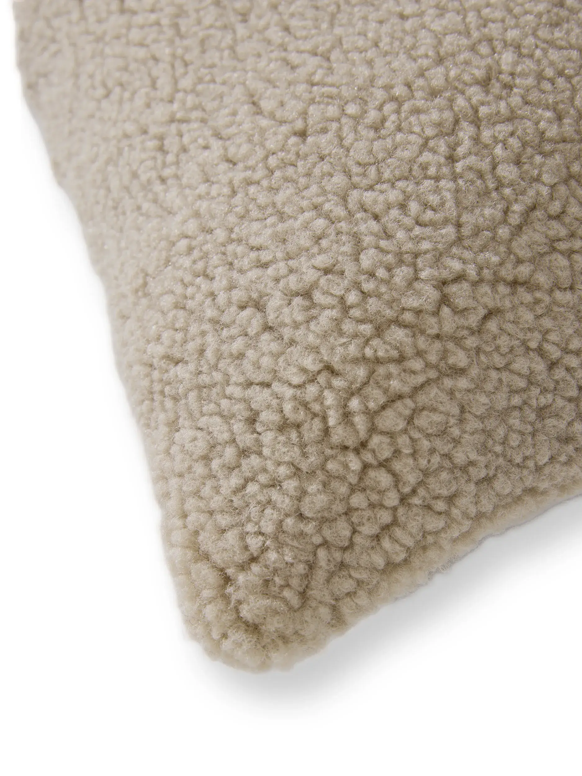 Kissenbezug Ted Hellgrau com design Einfarbig em 100% polyester da benuta Pop