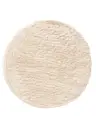 Hochflorteppich rund Ricky Cream
