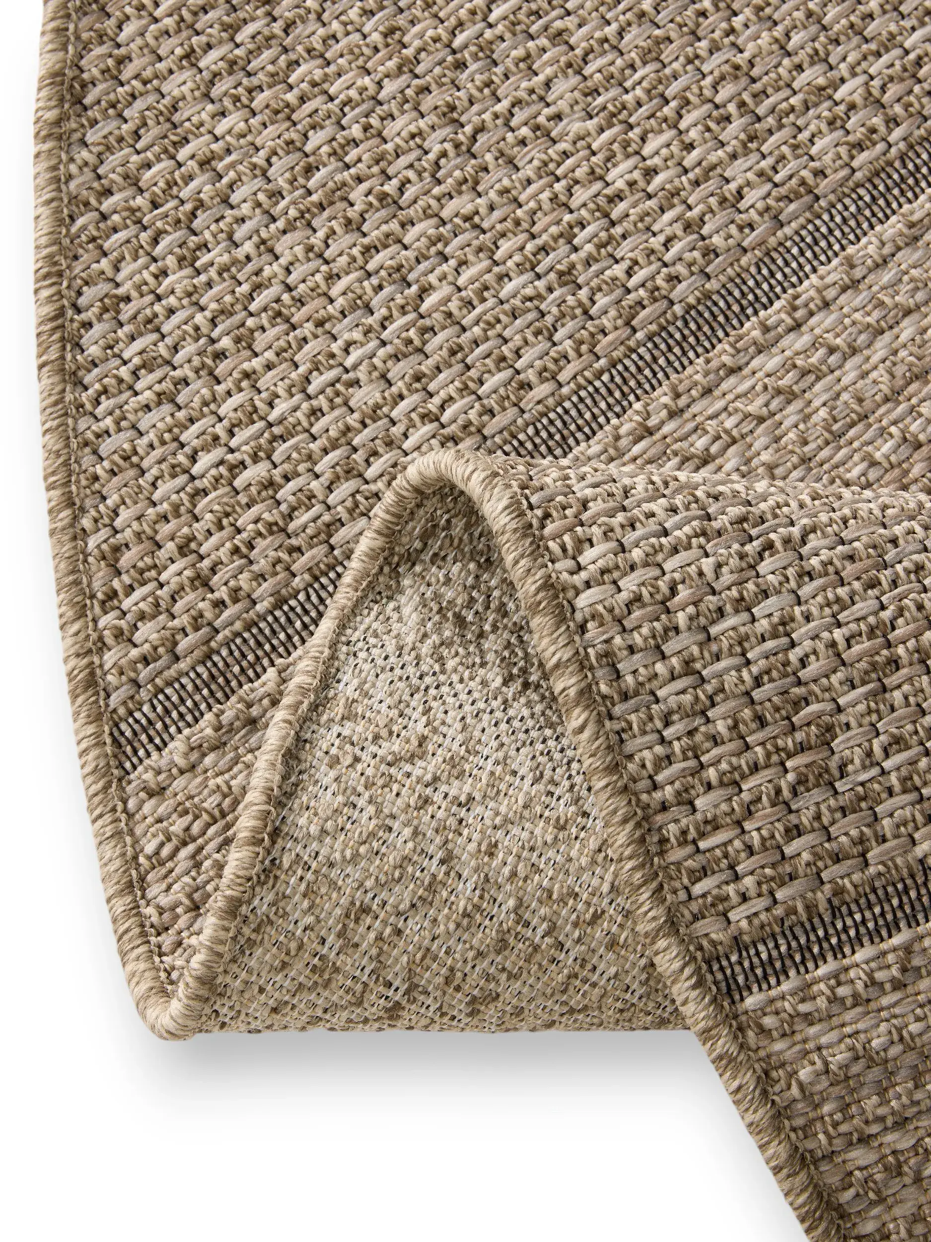 Rug made of 100% Polypropylen in Beige with a 100% Polypropylen high pile by benuta Nest