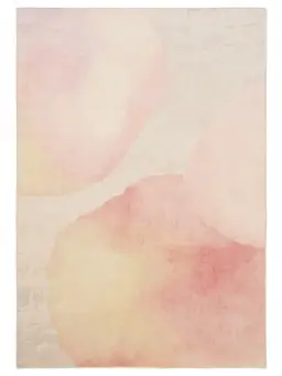 Waschbarer Teppich Luna Beige/Pink