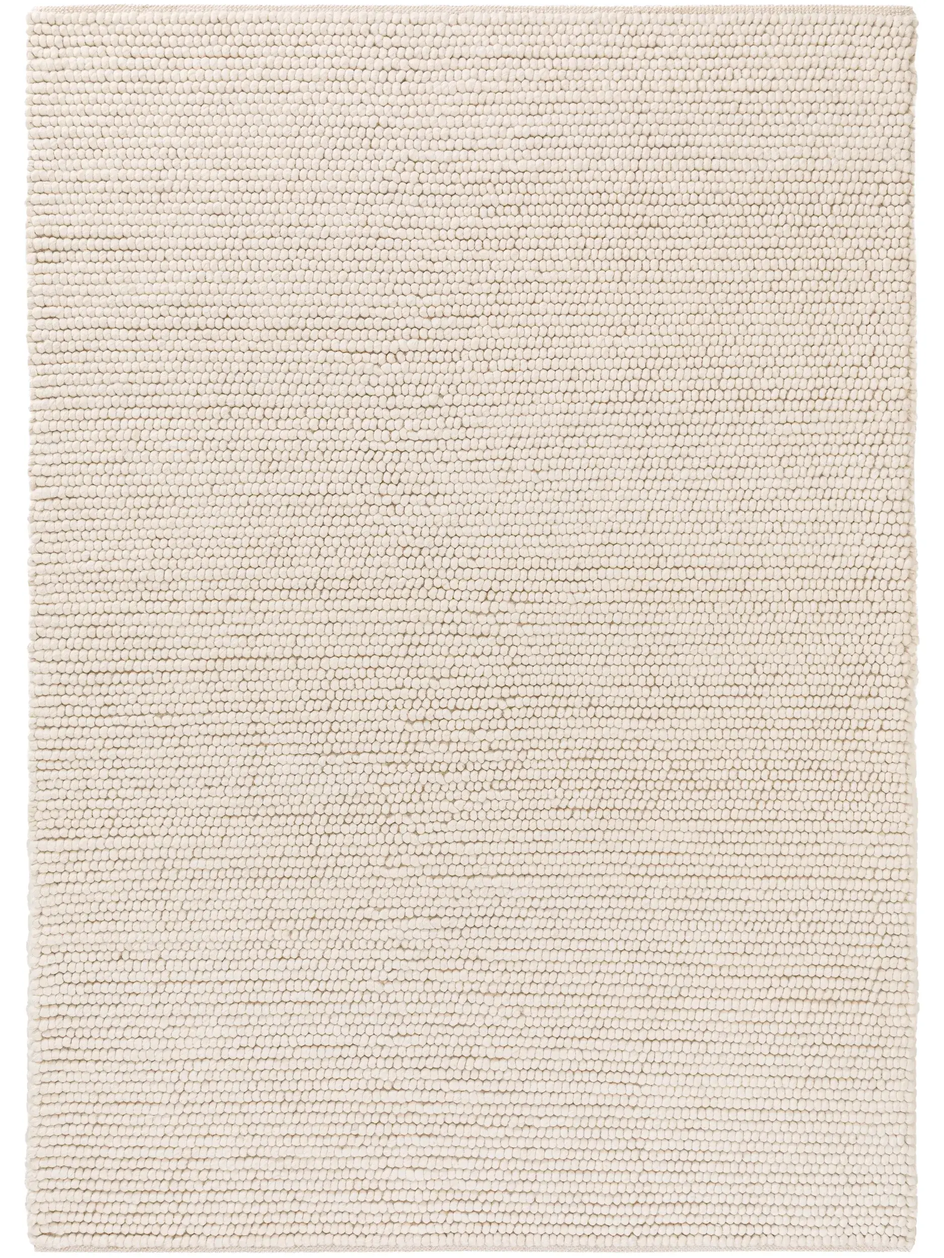 Teppich aus 70% Wolle, 30% Polyester in Beige mit 70% Wolle, 30% Polyester hohem Flor von benuta Pure