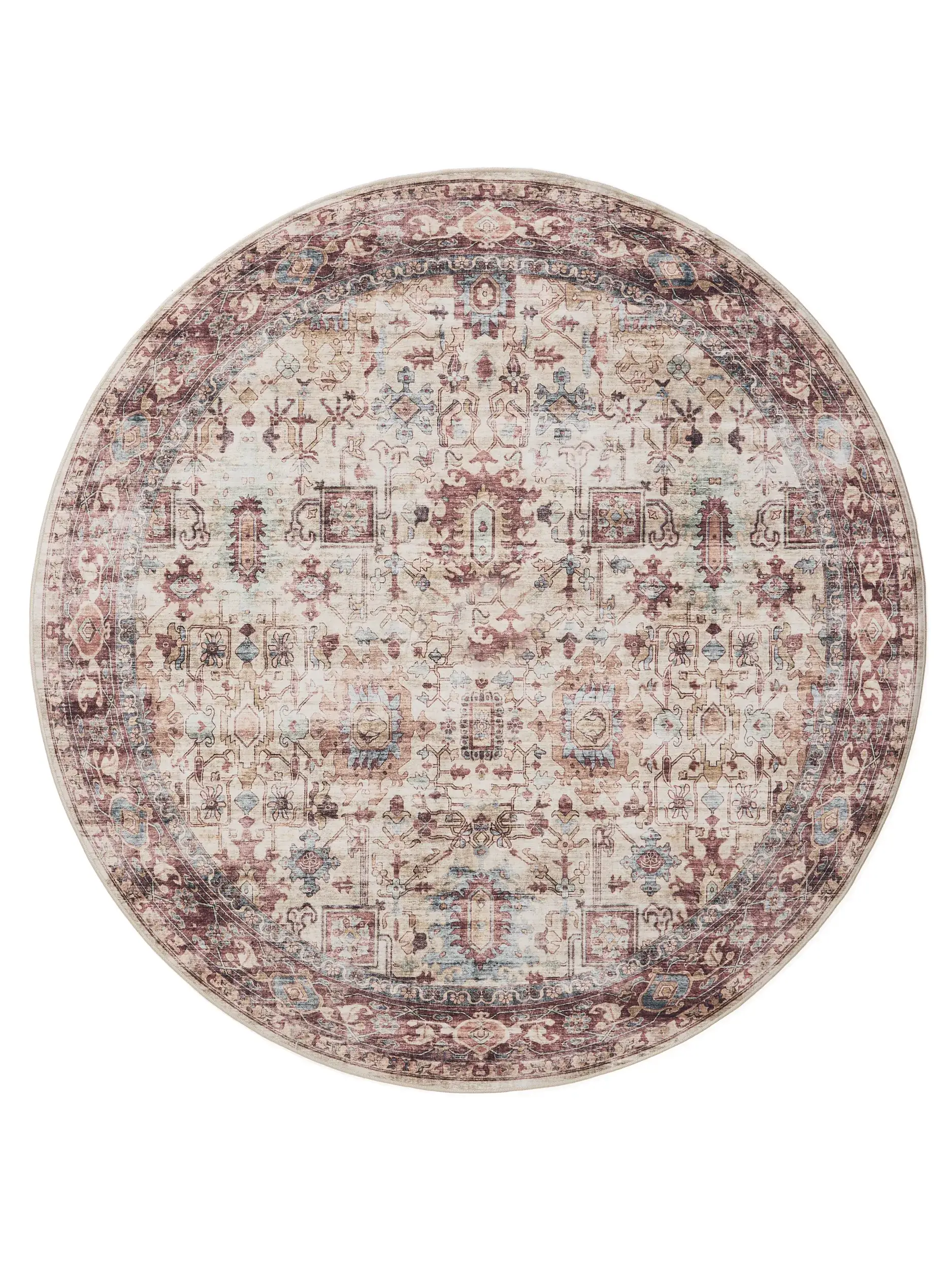 Rug made of 100% Polyester in Multicolour with a 100% Polyester high pile by benuta Basic