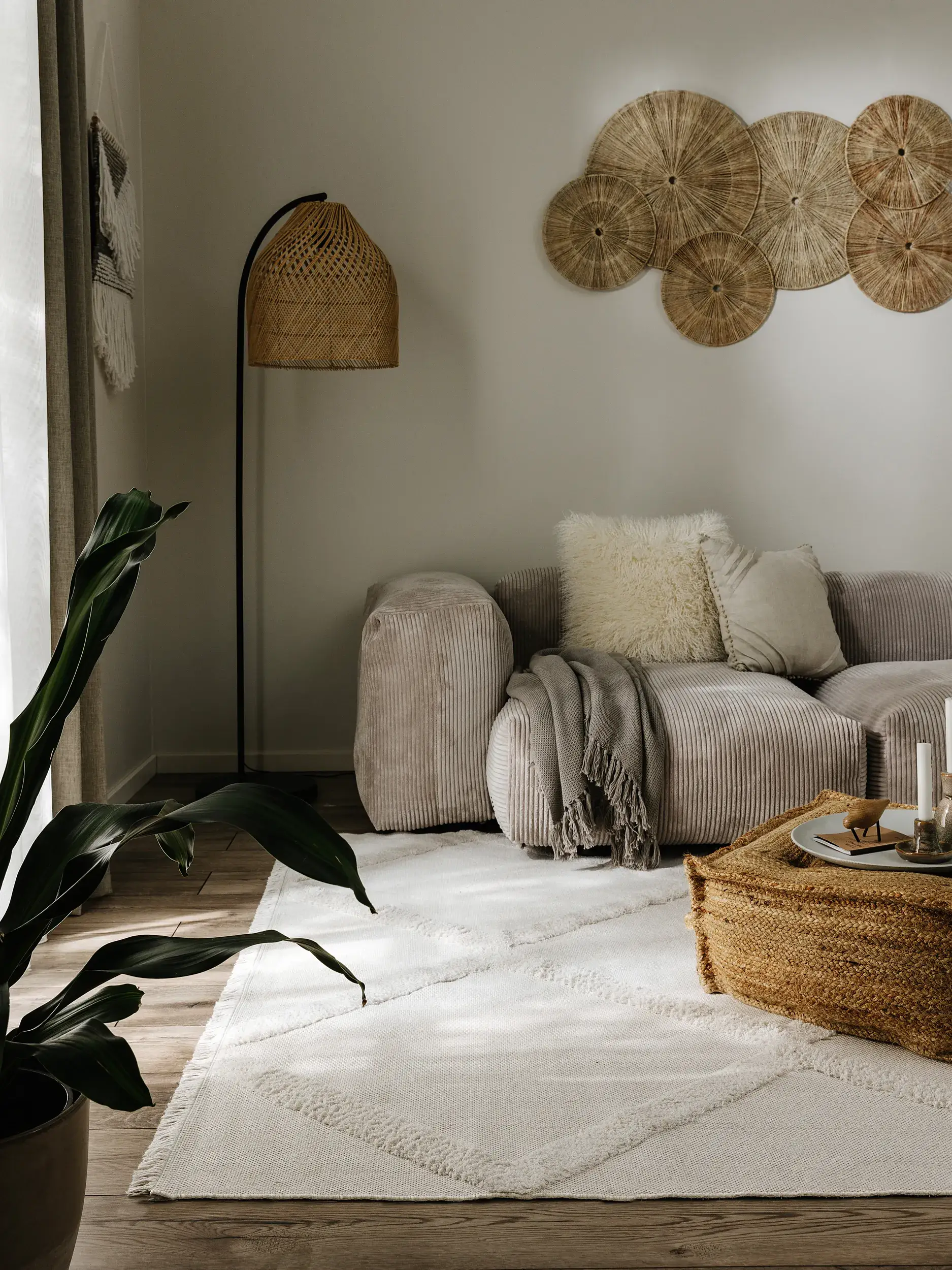 Teppich Oslo aus 100% Baumwolle in Beige von benuta Pop