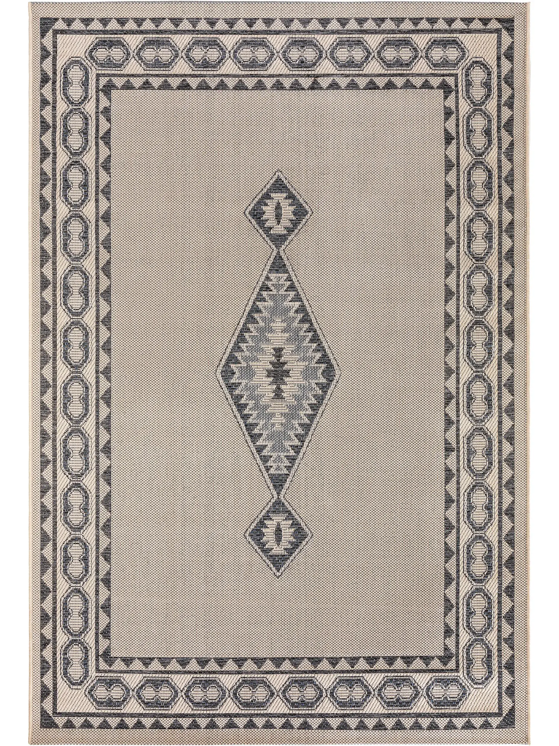 Rug made of 100% Polypropylen in Beige with a 100% Polypropylen high pile by benuta Nest