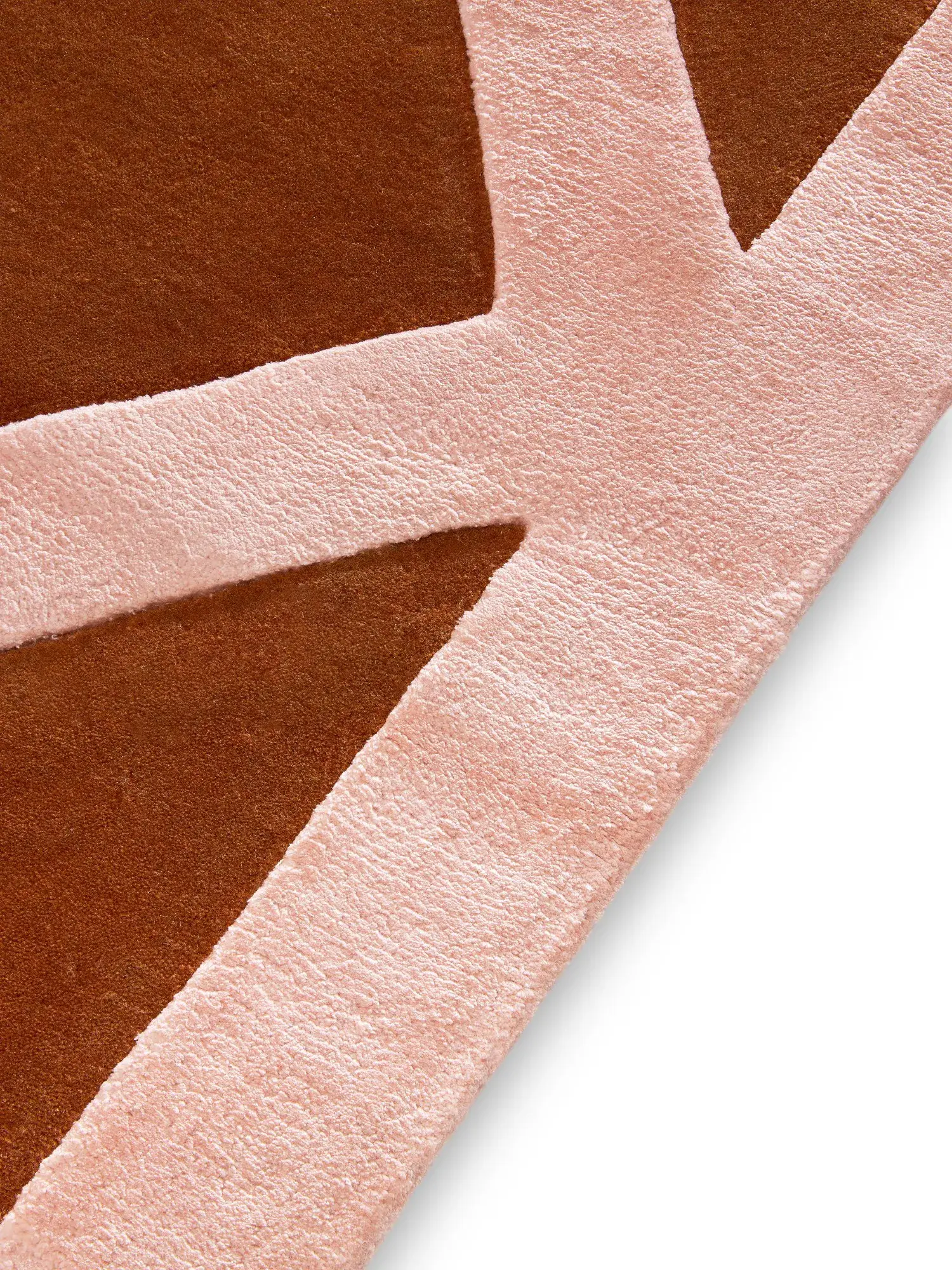 Tæppe Maxim af 60% Uld, 40% Lyocell (Tencel™) i Orange fra benuta Finest