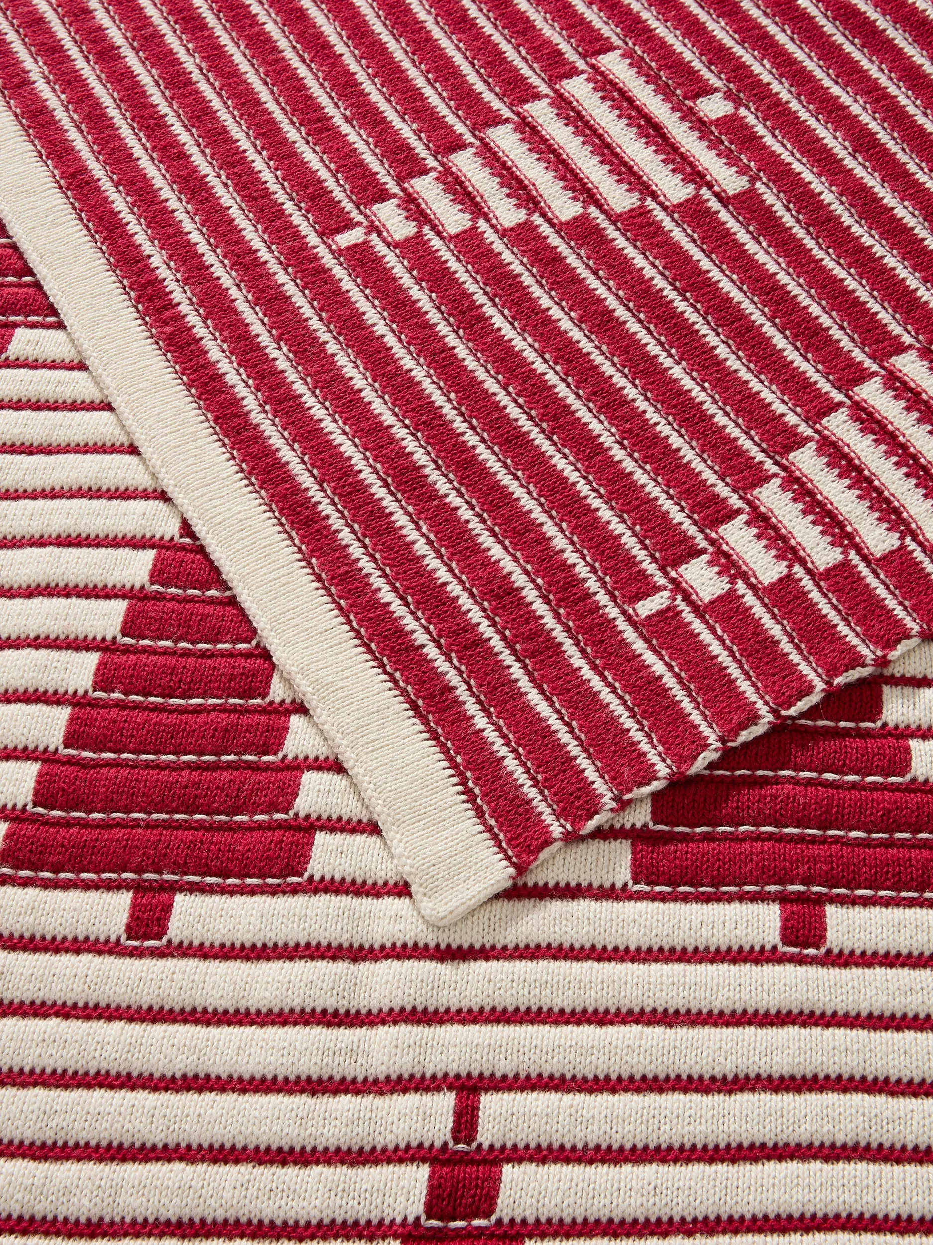 Coperta natalizia Nordic Rosso di benuta