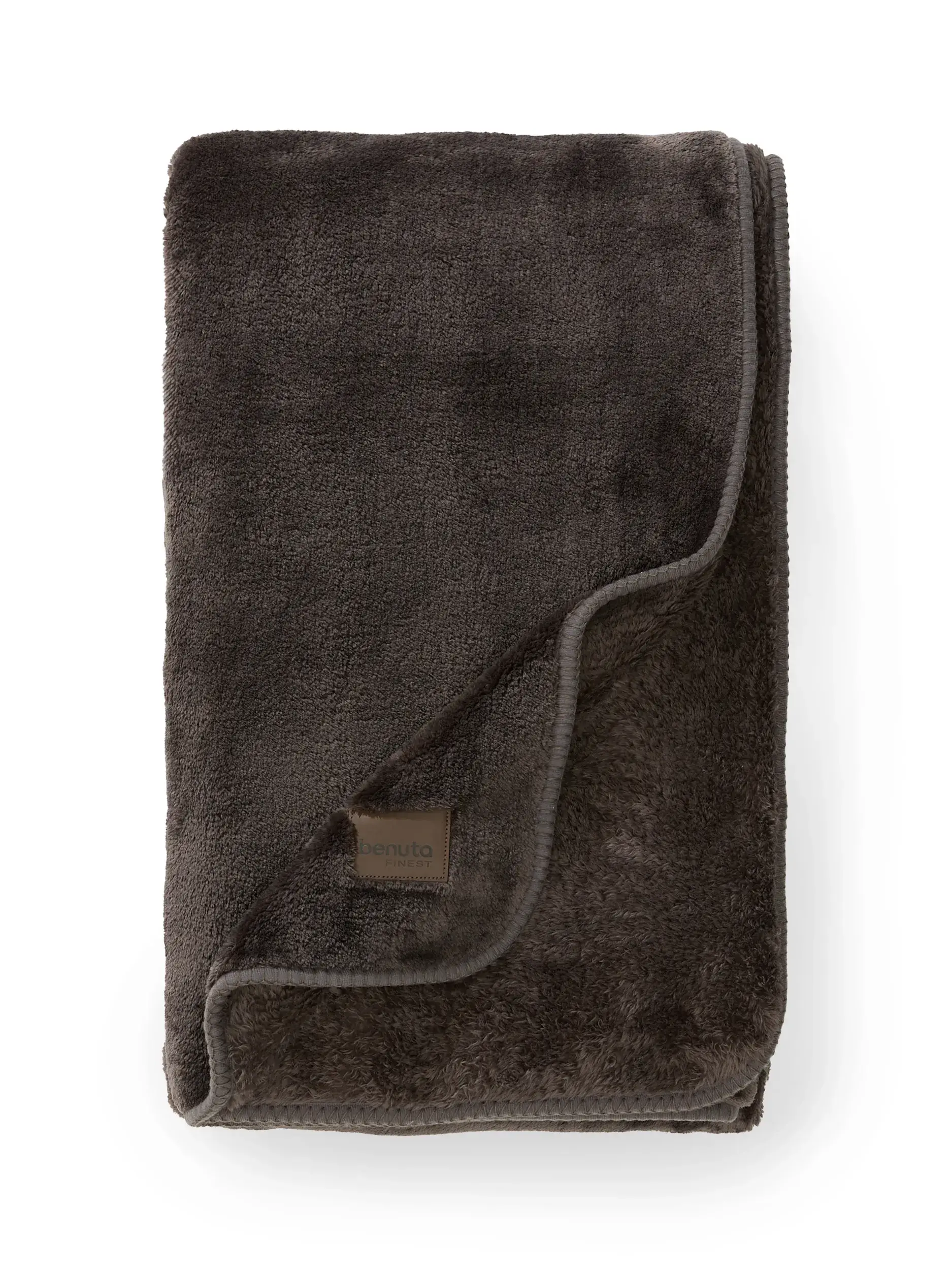 Manta Lux Gris oscuro de benuta Finest