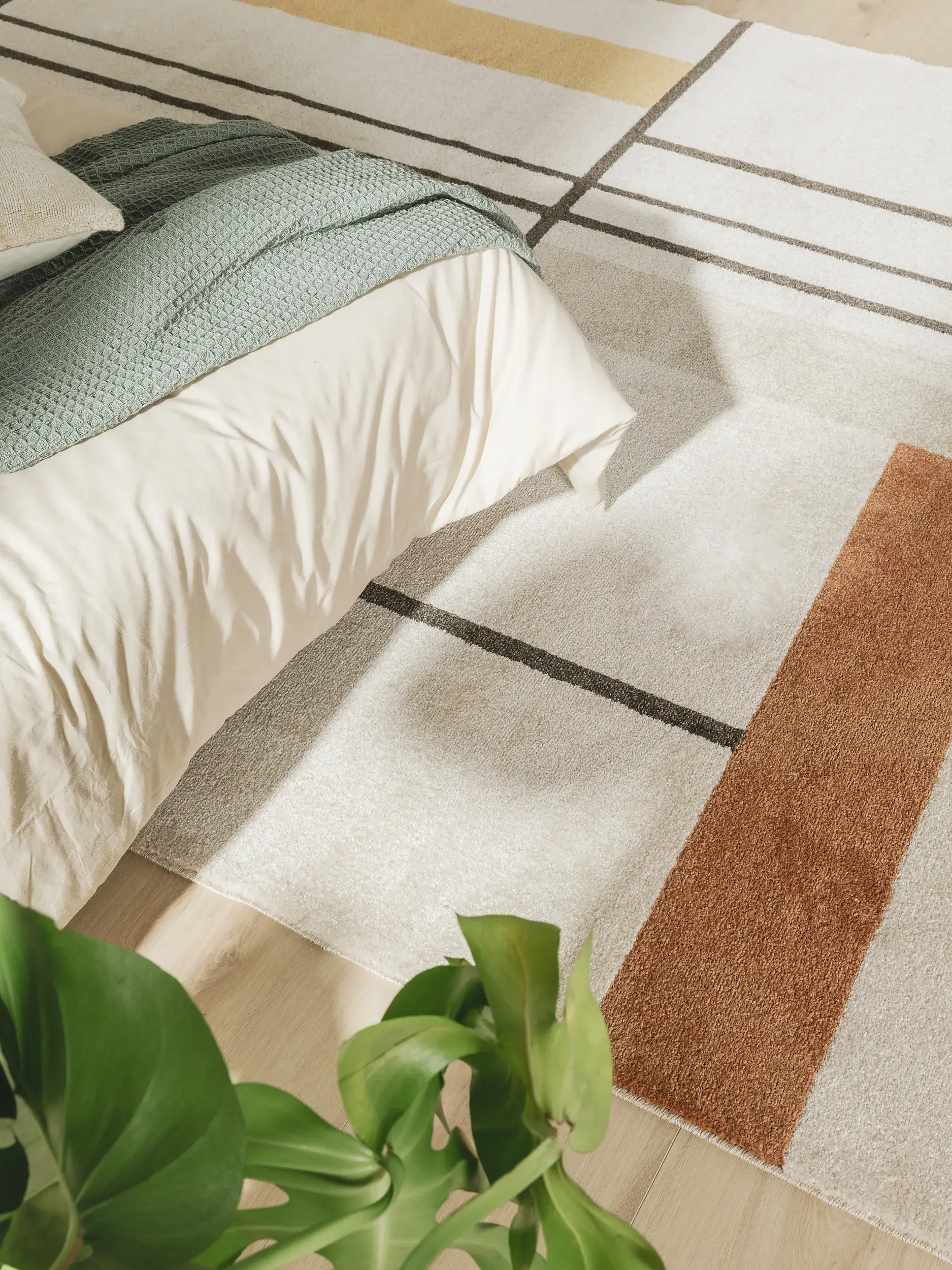 Teppich aus 100% Polypropylen in Multicolor mit 100% Polypropylen hohem Flor von benuta Pop