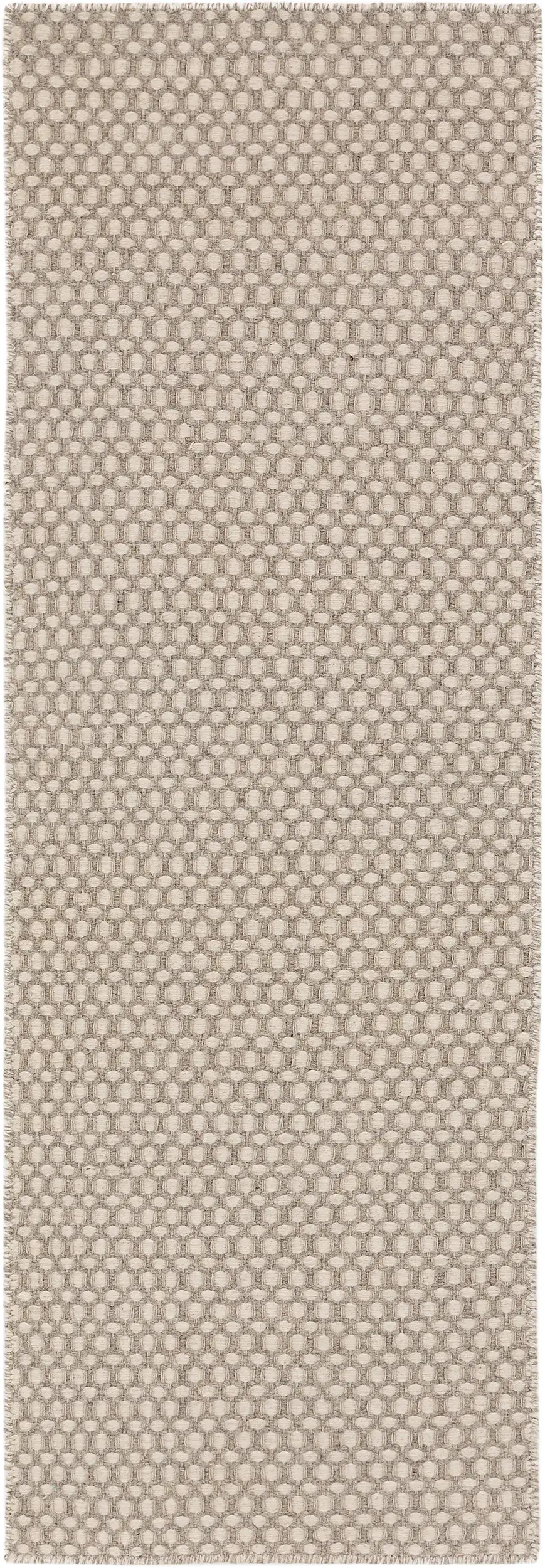 Matta av 80% Ull, 20% Bomull i Beige med 80% Ull, 20% Bomull hög lugg från benuta Finest