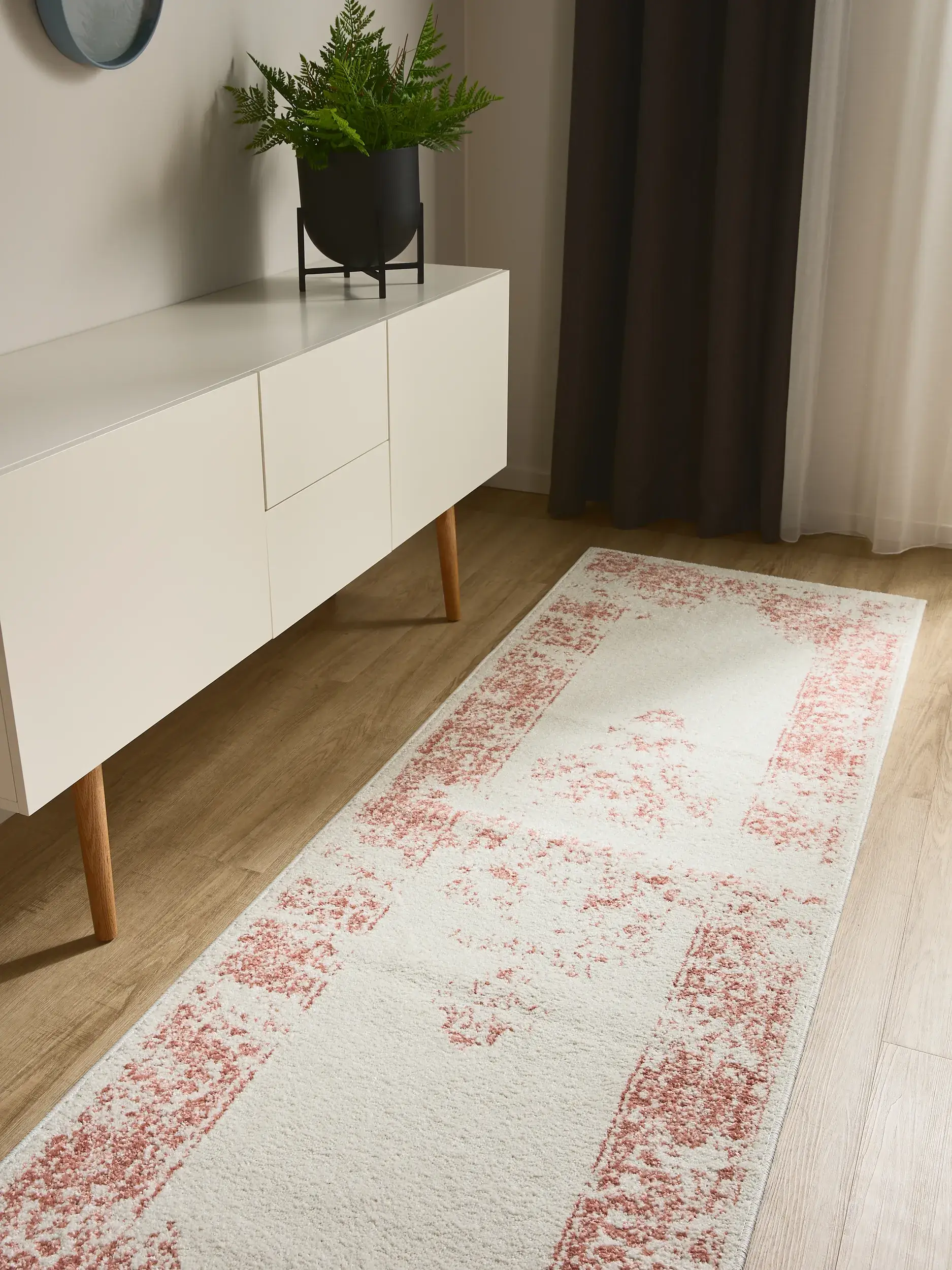 Rug made of 100% Polypropylen in Beige with a 100% Polypropylen high pile by benuta Basic