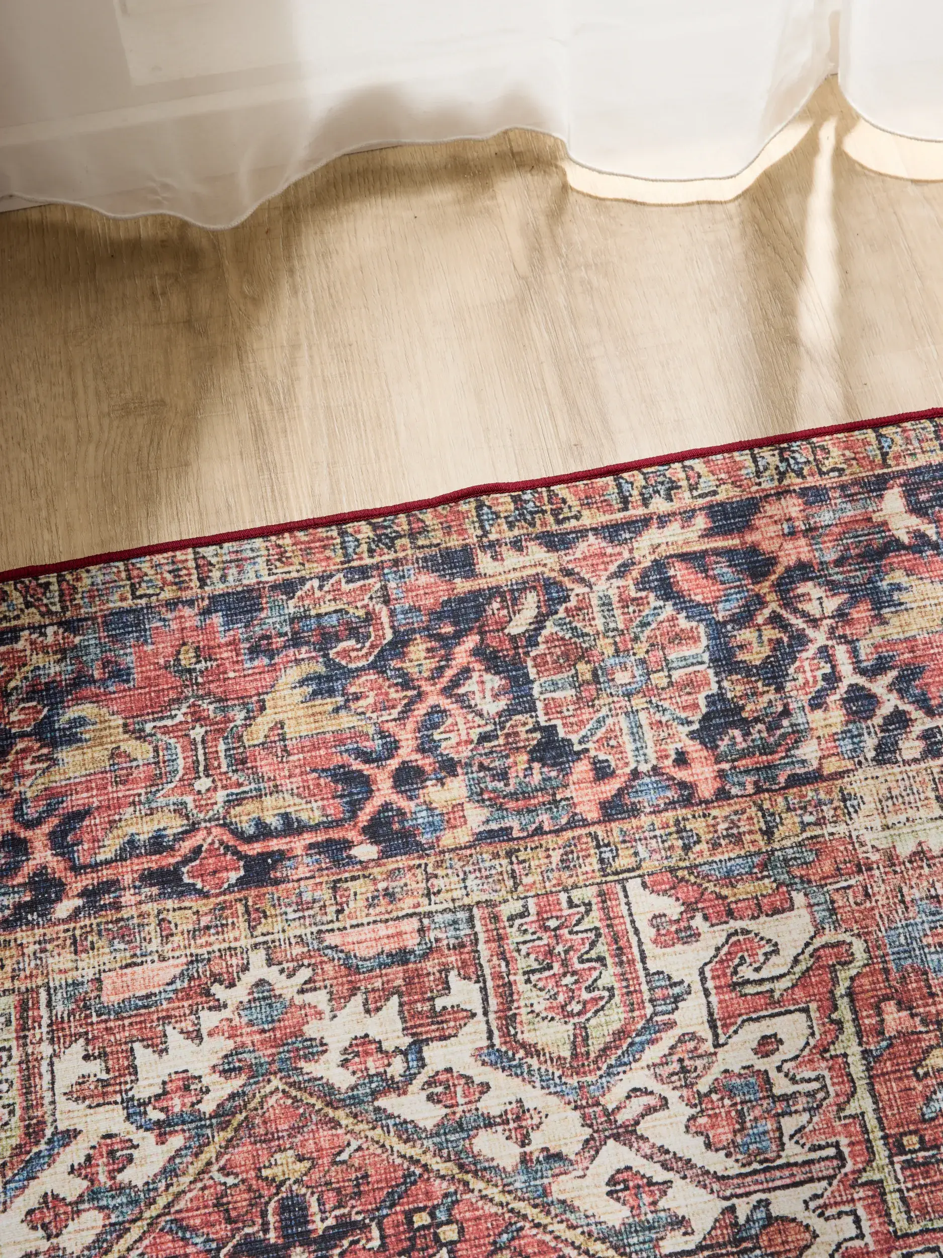 Rug made of 100% Polyester in Multicolour with a 100% Polyester high pile by benuta Basic