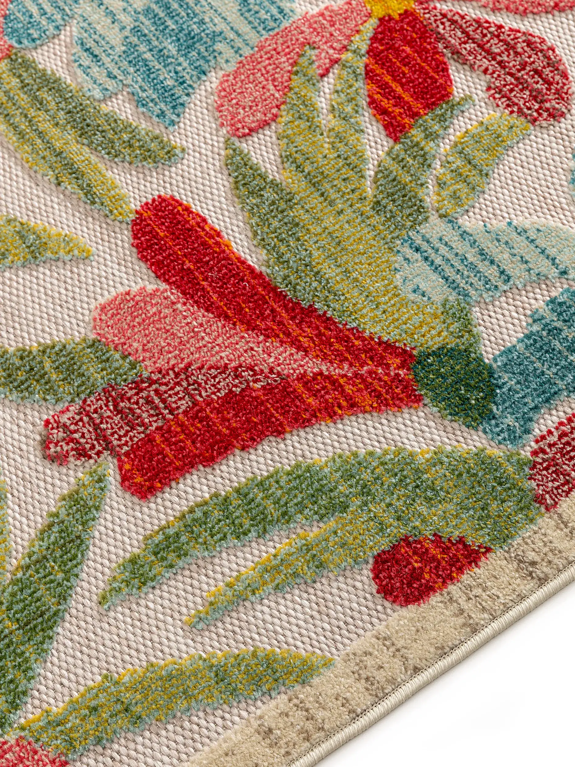 Teppich aus 100% Polypropylen in Multicolor mit 100% Polypropylen hohem Flor von benuta Nest