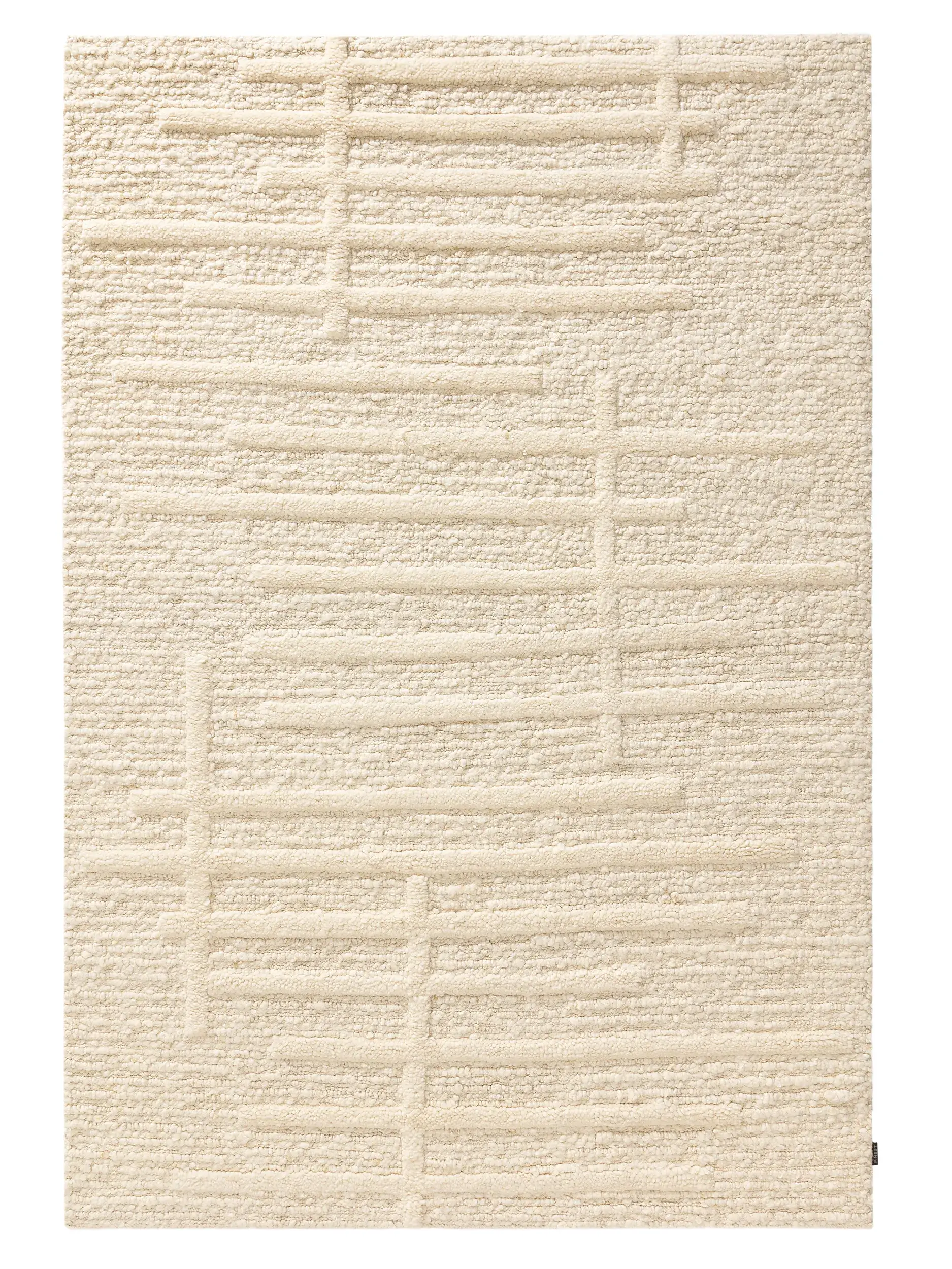 Handgeknüpfter Wollteppich Giorgio Cream von 