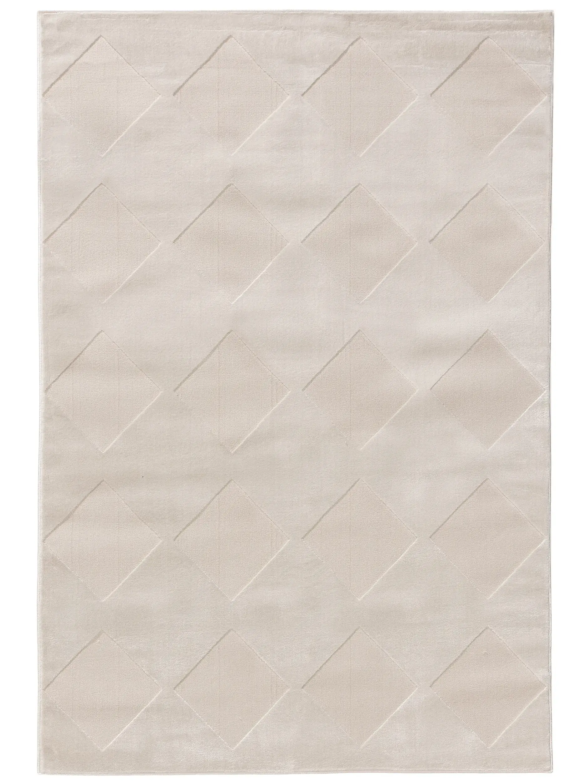 Teppe av 60% Polyester, 40% Polypropylen i Weiß med 60% Polyester, 40% Polypropylen høy lugg fra benuta Basic