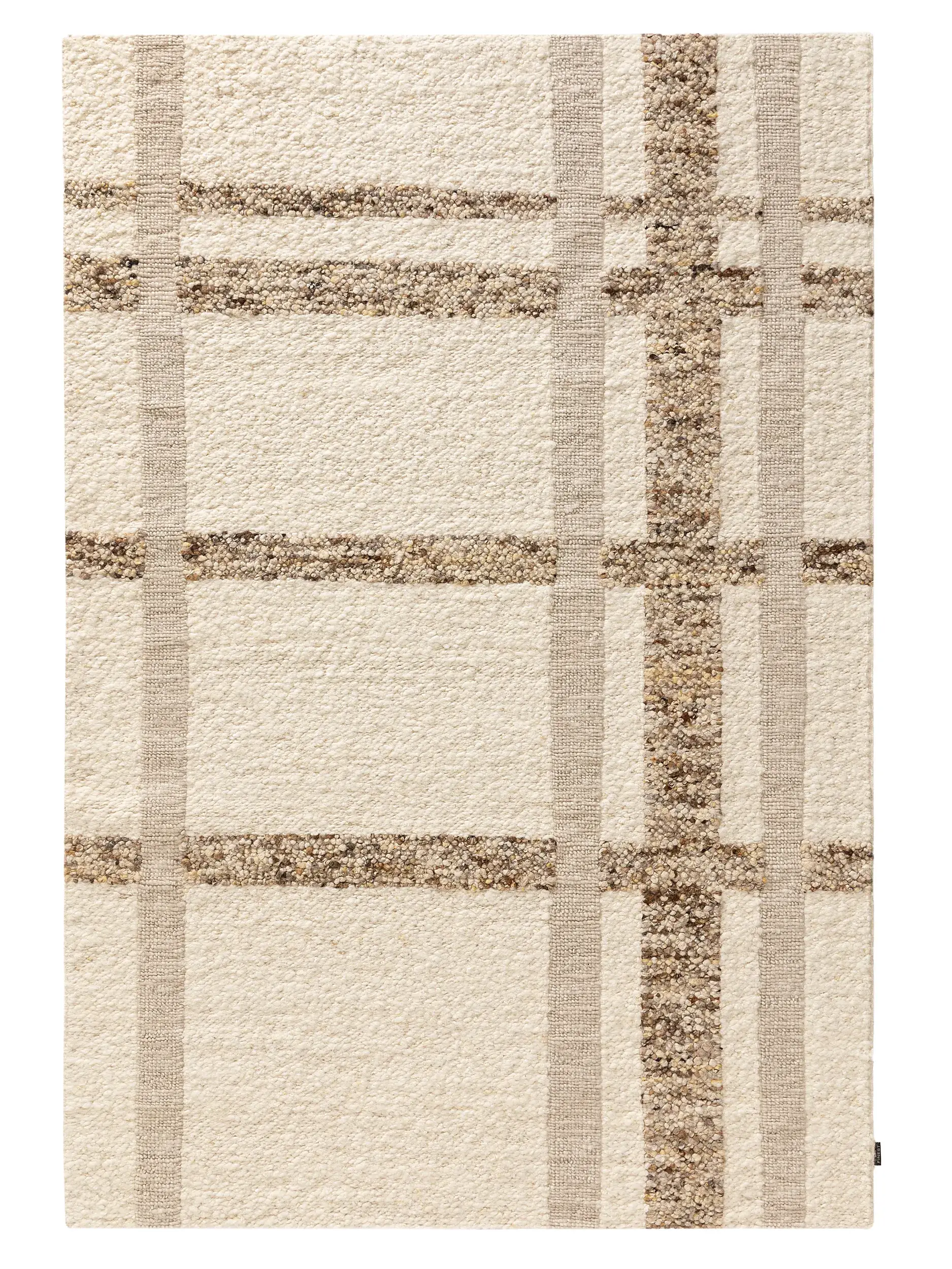 Handgeknüpfter Wollteppich Giorgio Cream/Beige von 