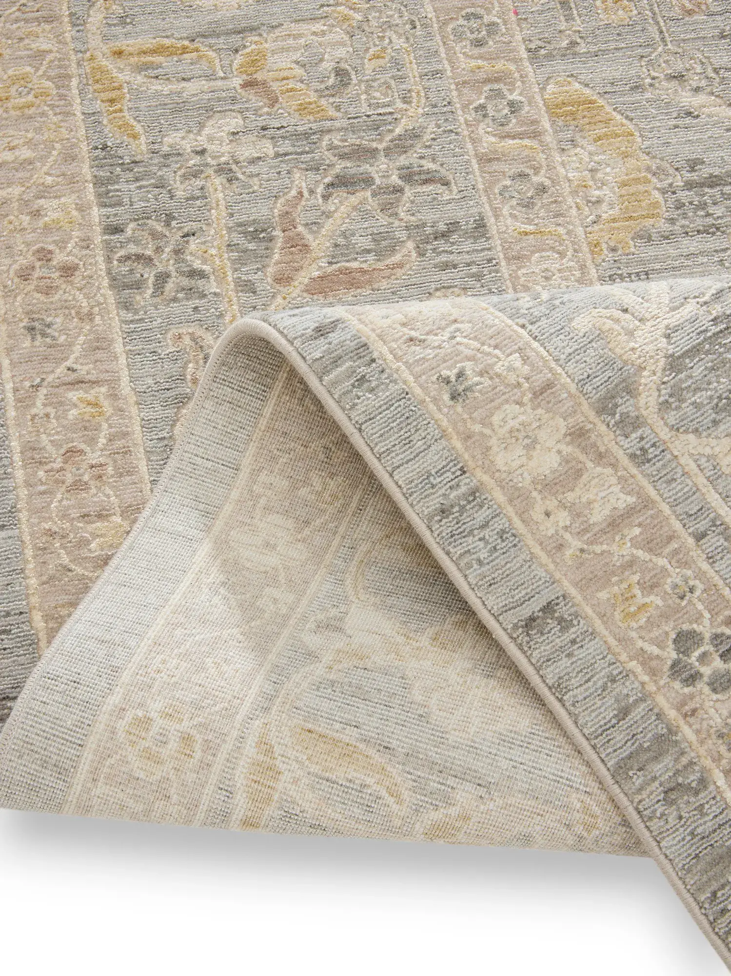Tappeto Aria di 90% Poliacrilico, 10% Poliestere in Grigio di benuta Finest