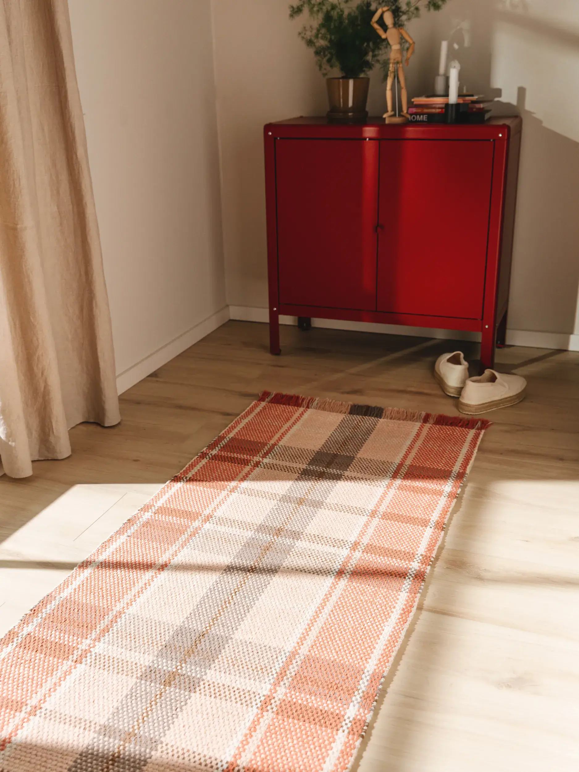 Teppich aus 100% Baumwolle in Rosa mit 100% Baumwolle hohem Flor von benuta Pop