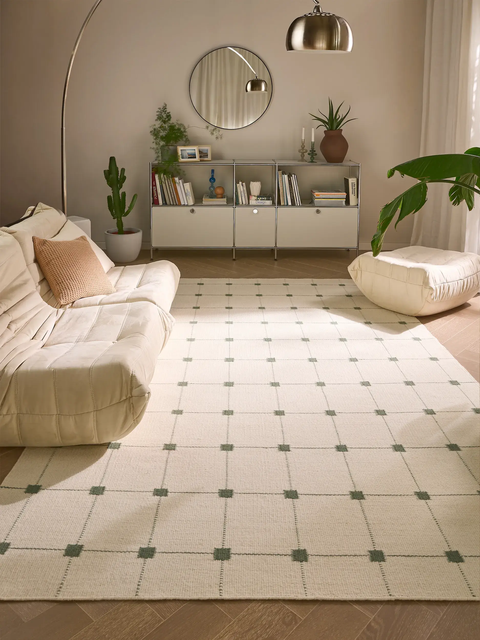 Teppich Grady aus 100% Wolle in Beige von benuta Pure