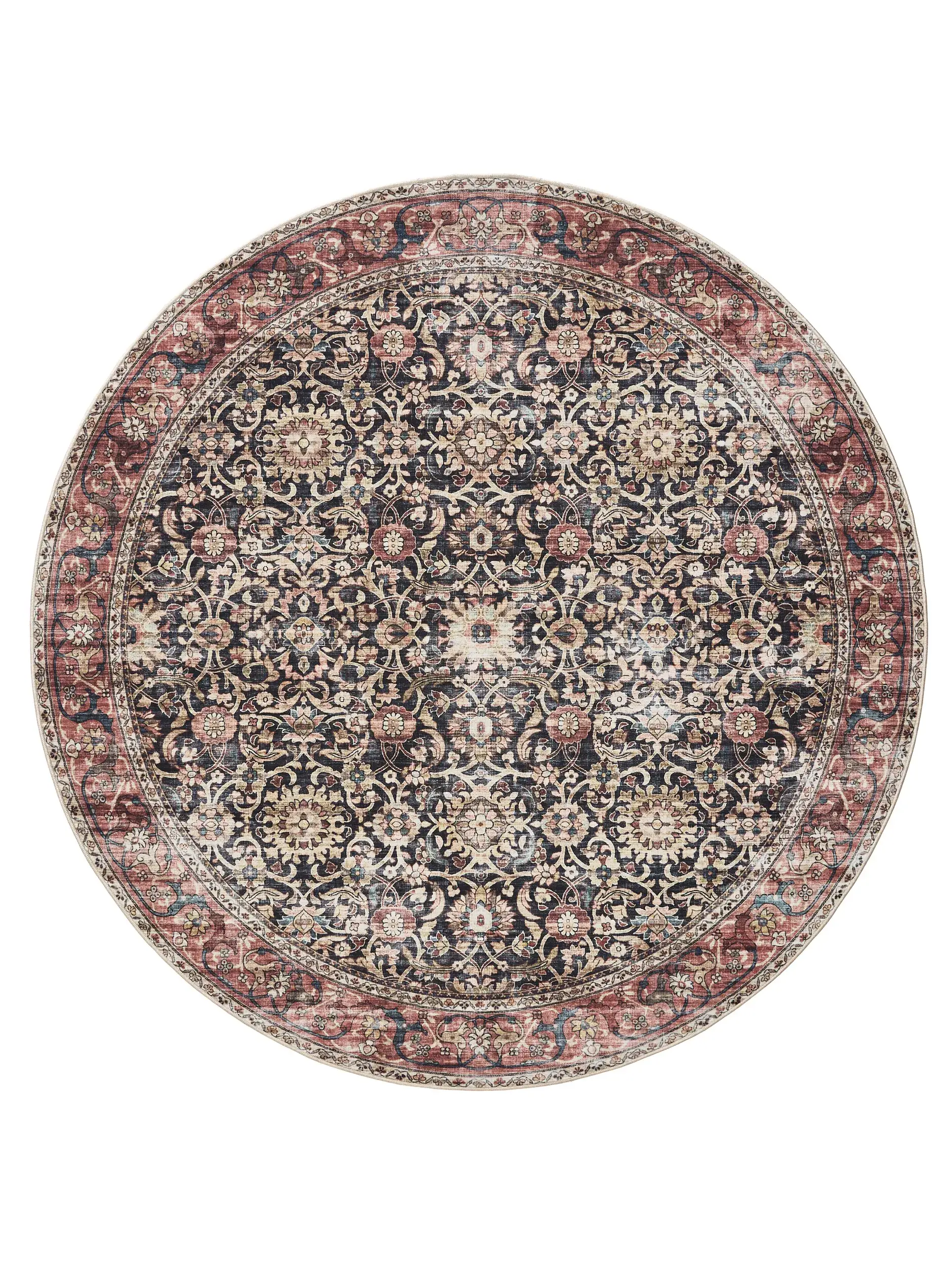 Rug made of 100% Polyester in Multicolour with a 100% Polyester high pile by benuta Basic