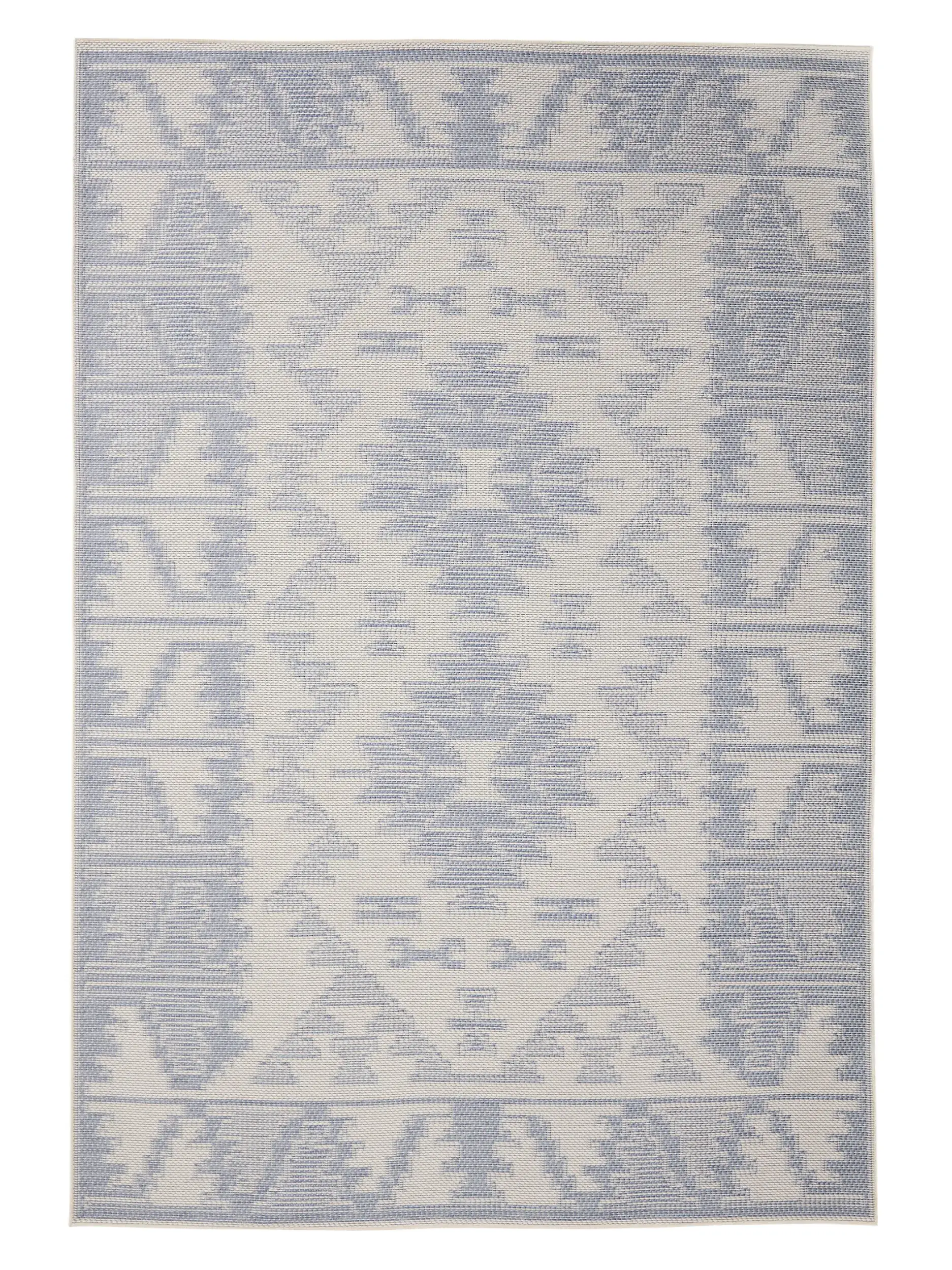 Teppich aus 100% Polypropylen in Blau mit 100% Polypropylen hohem Flor von benuta Nest