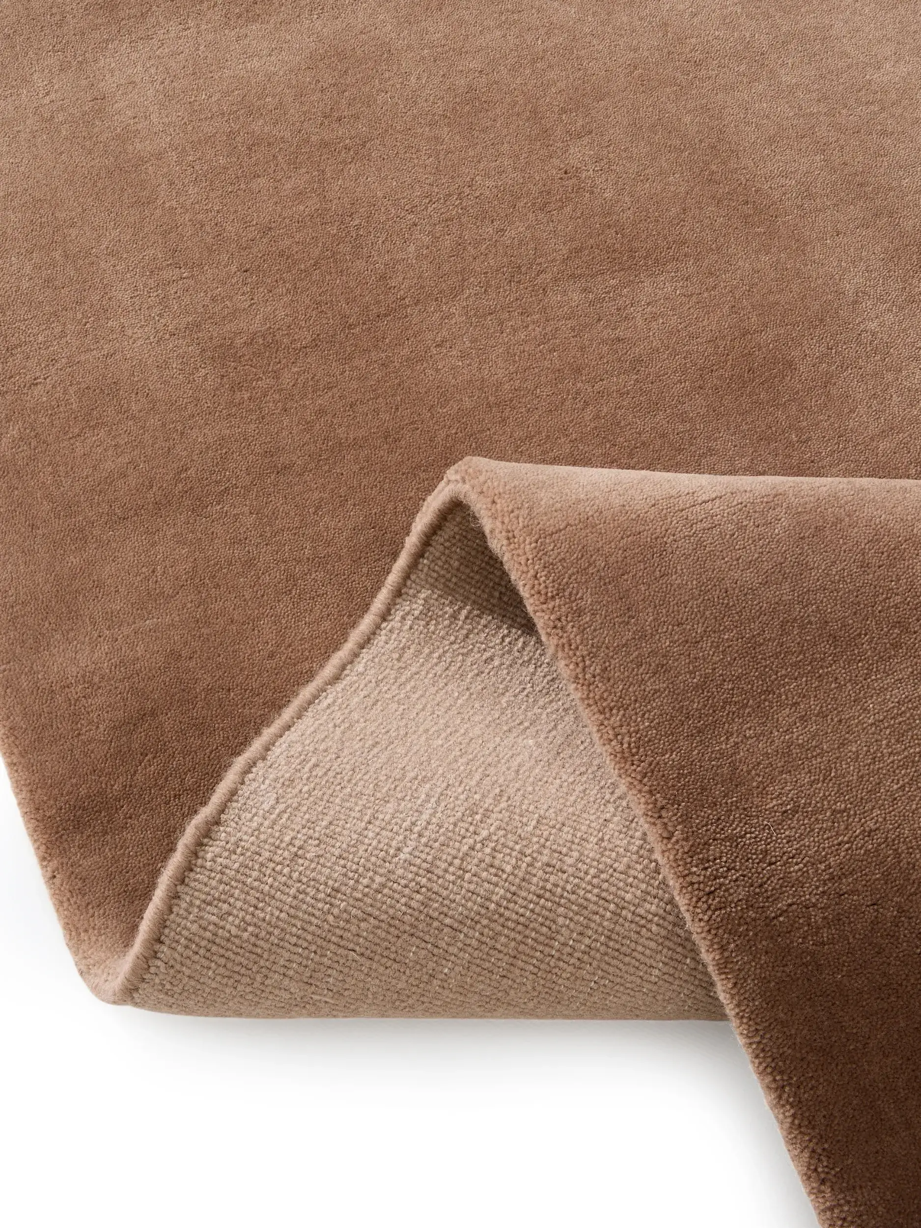 Teppich Mono aus 100% Baumwolle in Braun von benuta