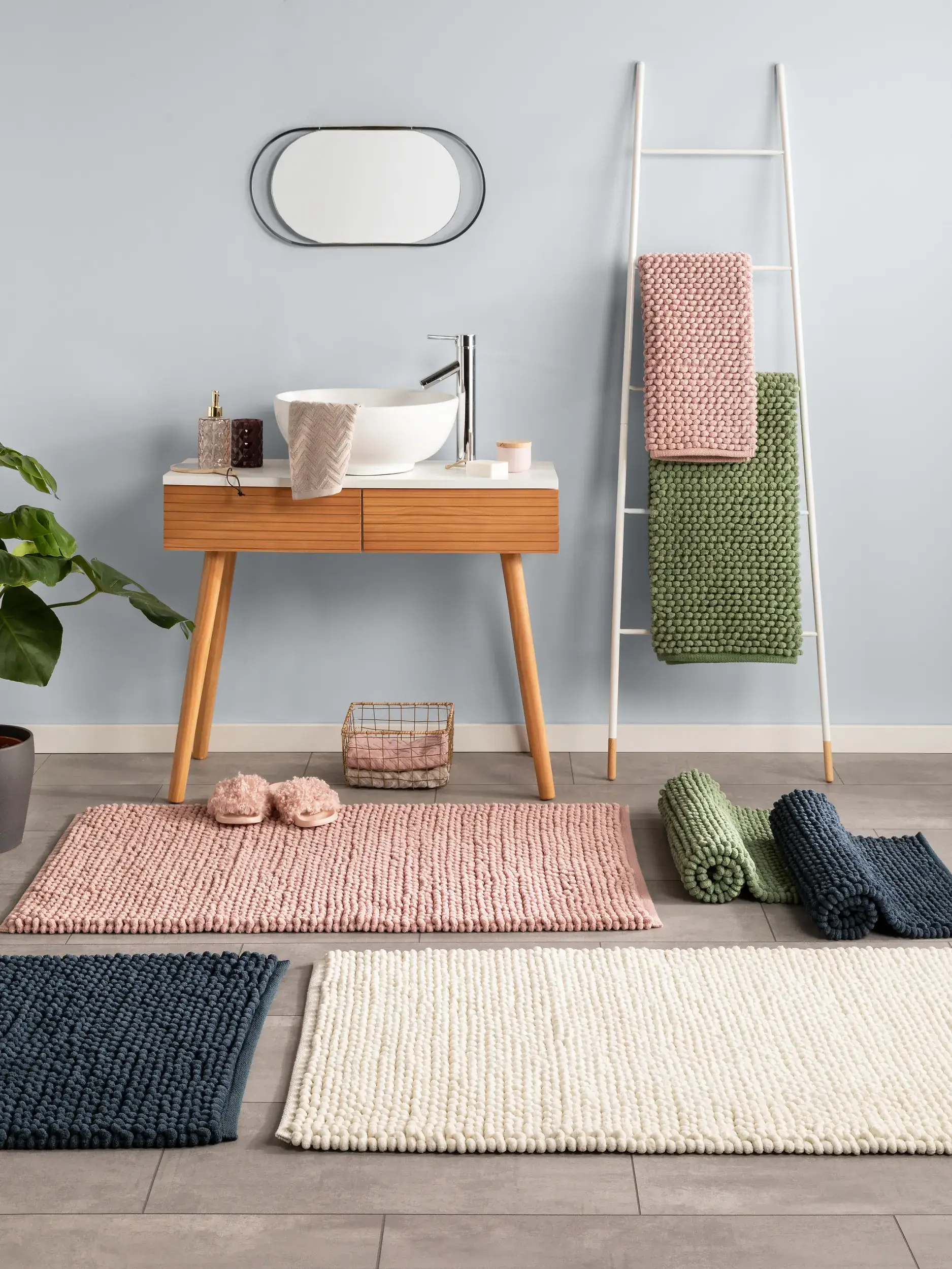 Badematte Lynn Ivory von benuta Nest