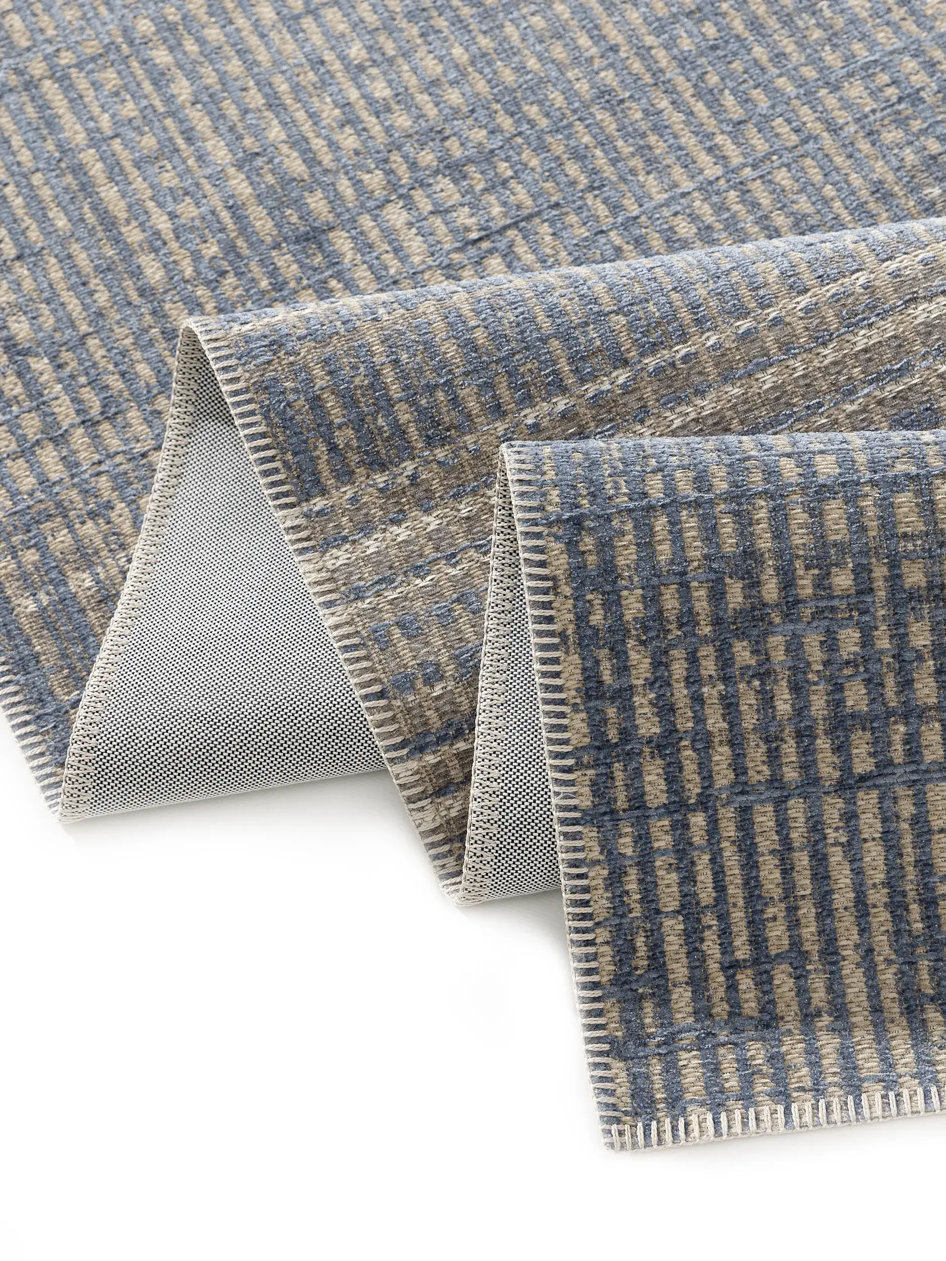 Teppich aus 100% Polyester (recyceltes PET) in Multicolor mit 100% Polyester (recyceltes PET) hohem Flor von benuta Nest