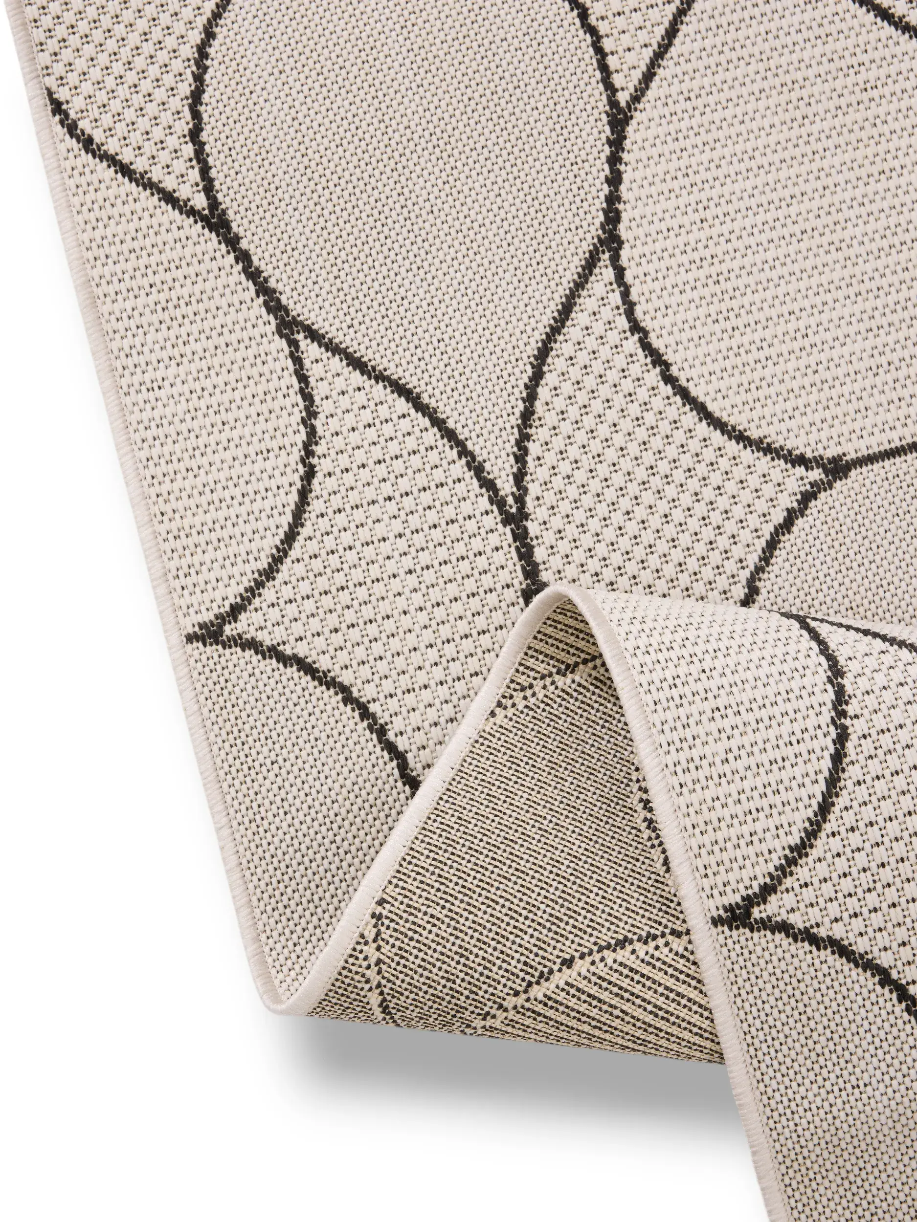 Teppich aus 100% Polypropylen in Weiß mit 100% Polypropylen hohem Flor von benuta Nest