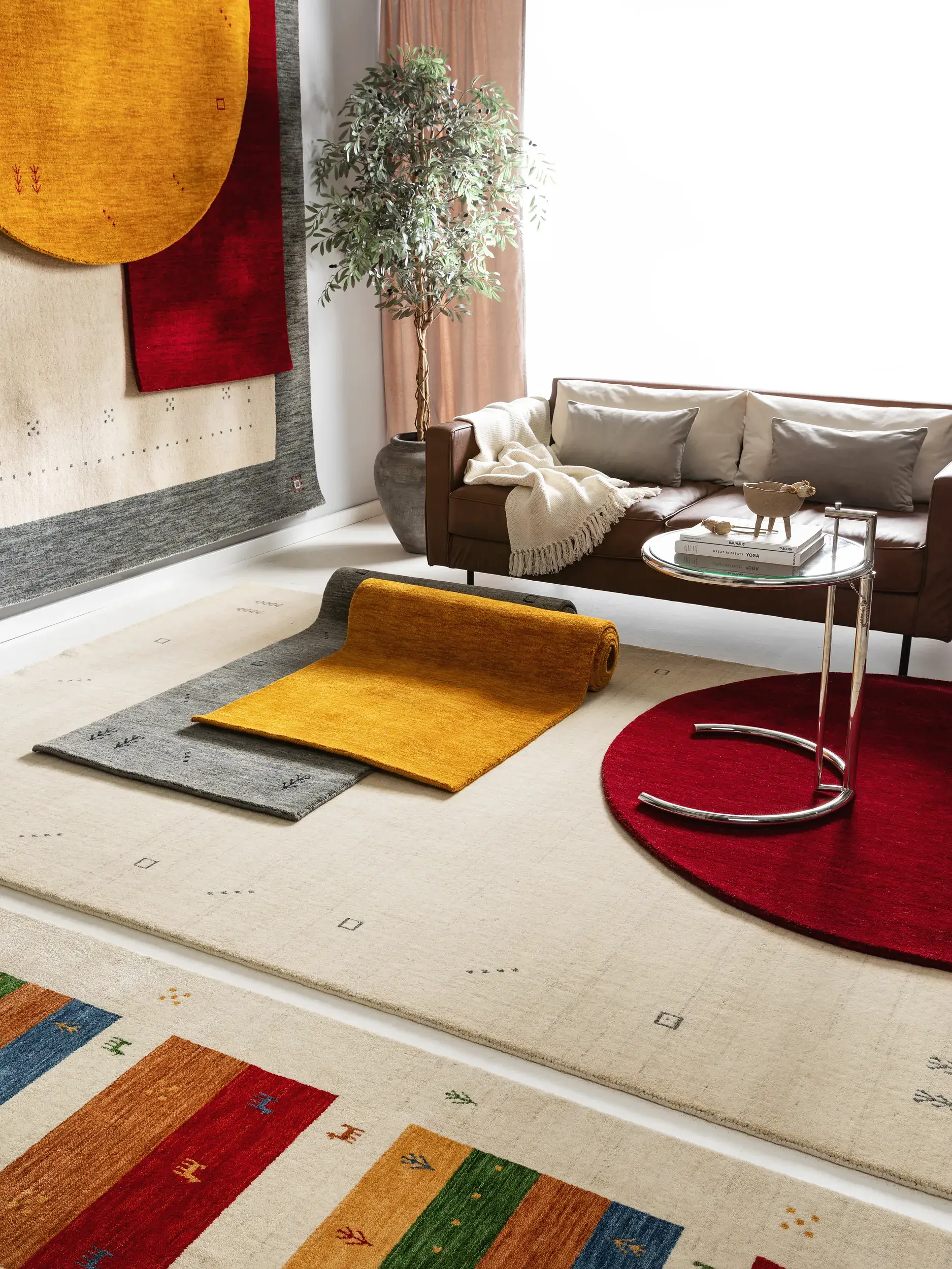 Rug made of 100% Wolle in Grau with a 100% Wolle high pile by benuta Nest