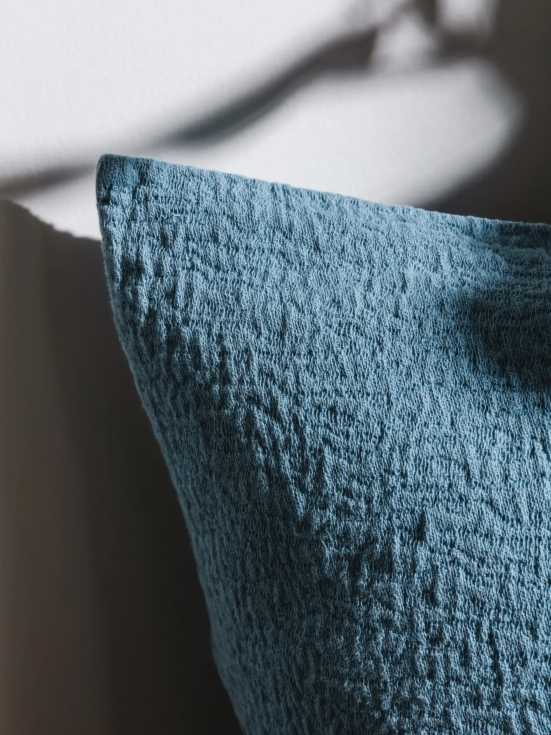 Kissenbezug Carmo Blau in Einfarbig design made of 100% Cotton by benuta