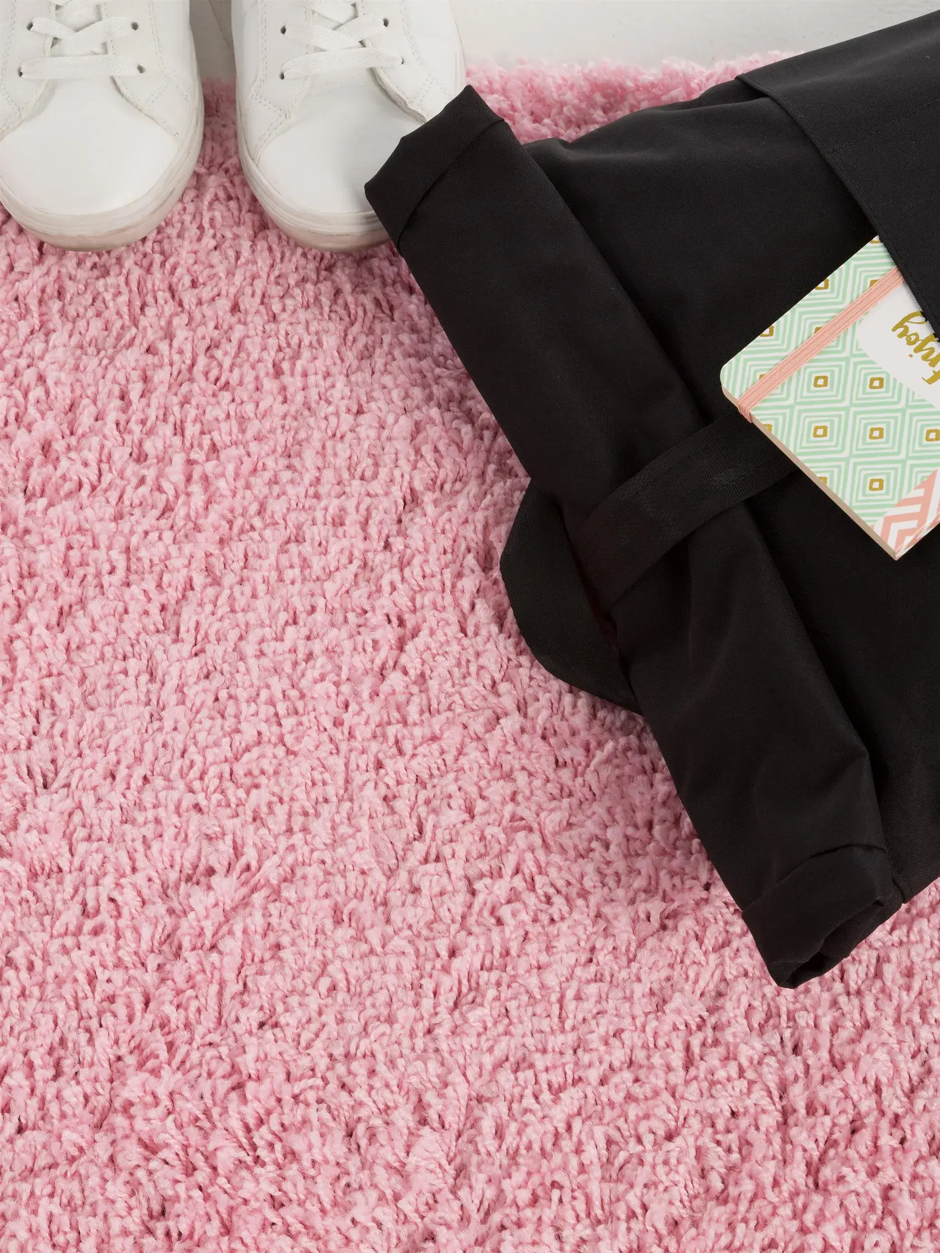 Teppich Swirls aus 100% Polypropylen in Rosa von benuta