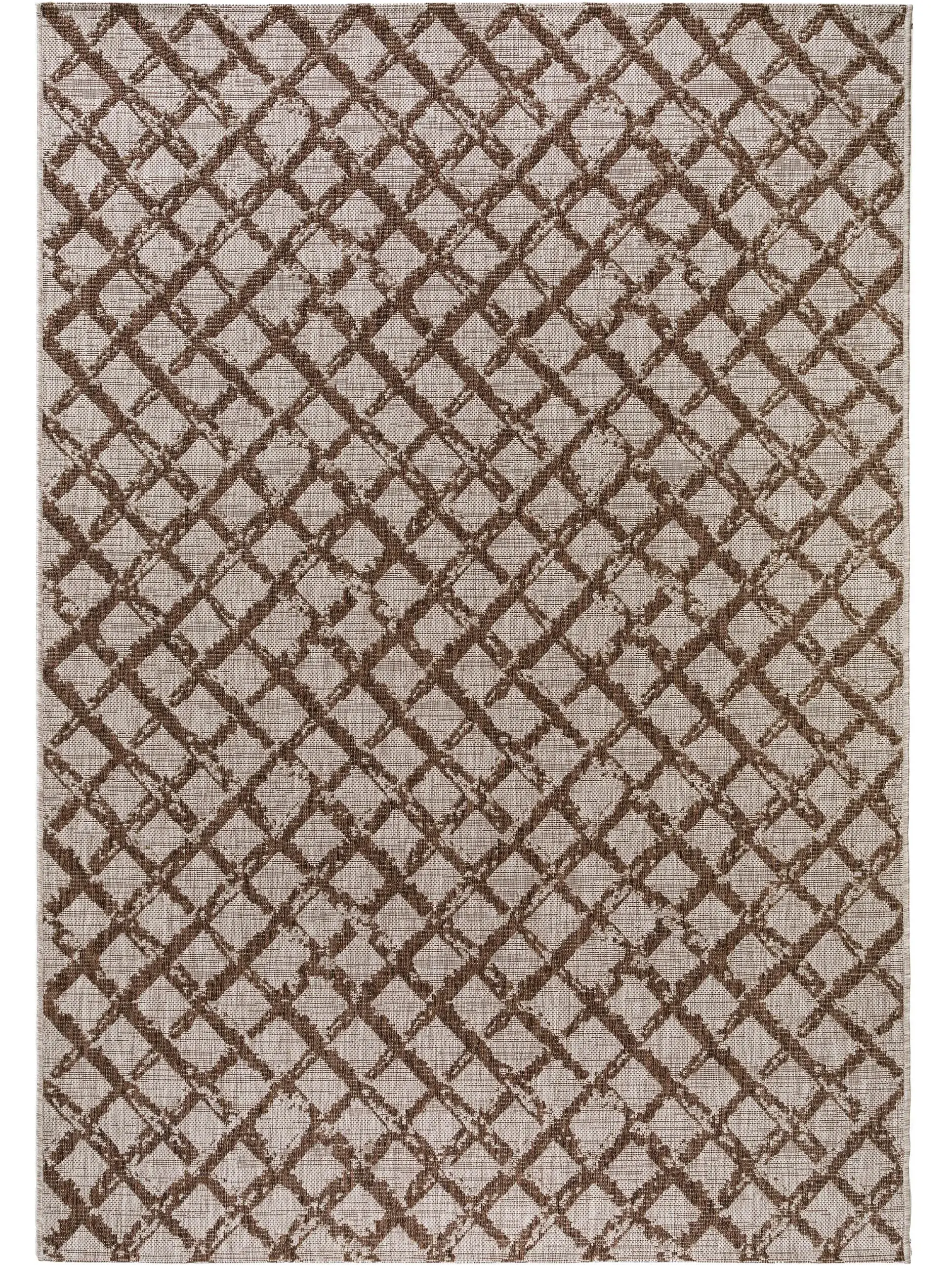 Teppich aus 100% Polypropylen in Braun mit 100% Polypropylen hohem Flor von benuta