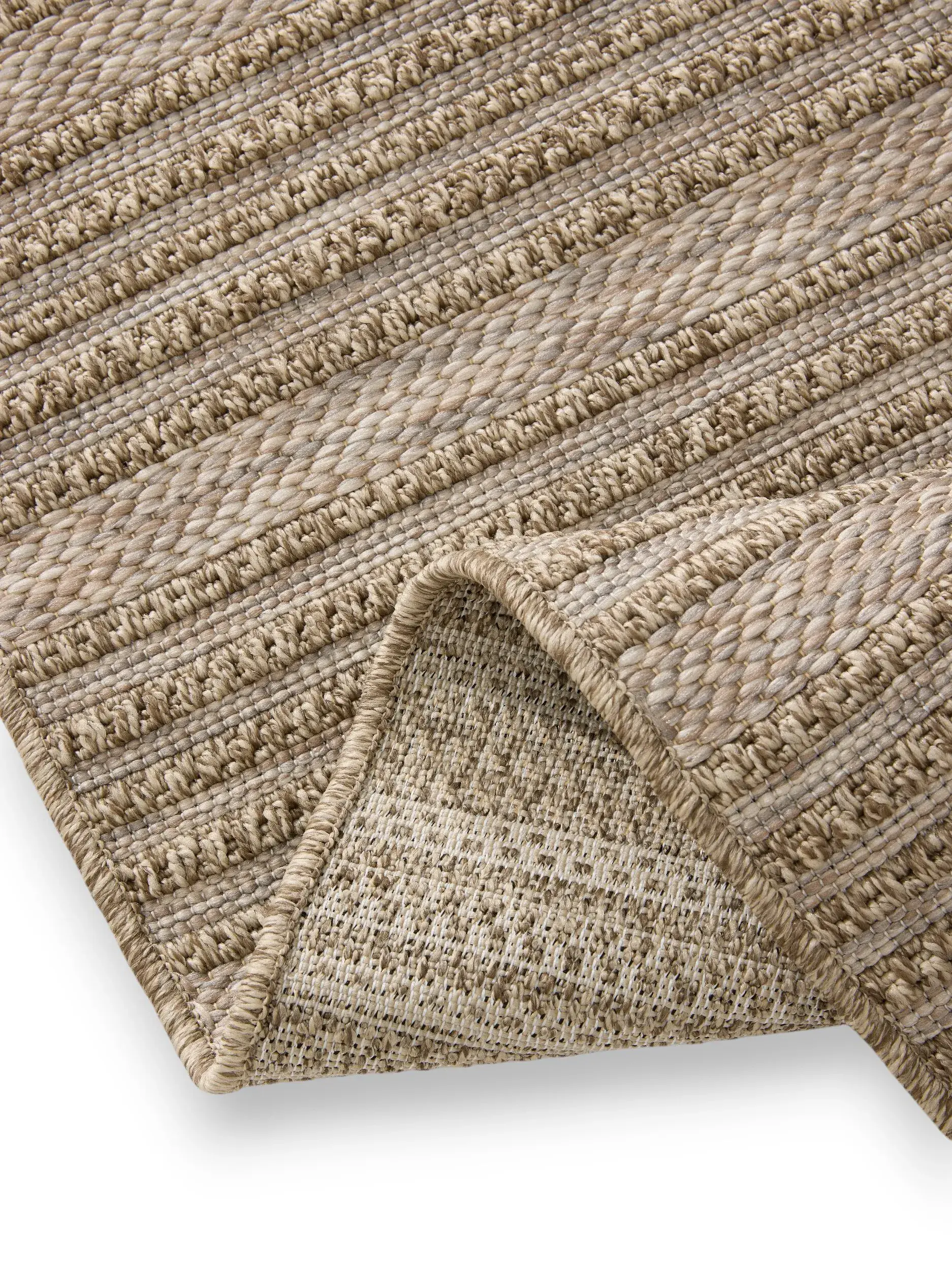 Rug made of 100% Polypropylen in Beige with a 100% Polypropylen high pile by benuta Nest