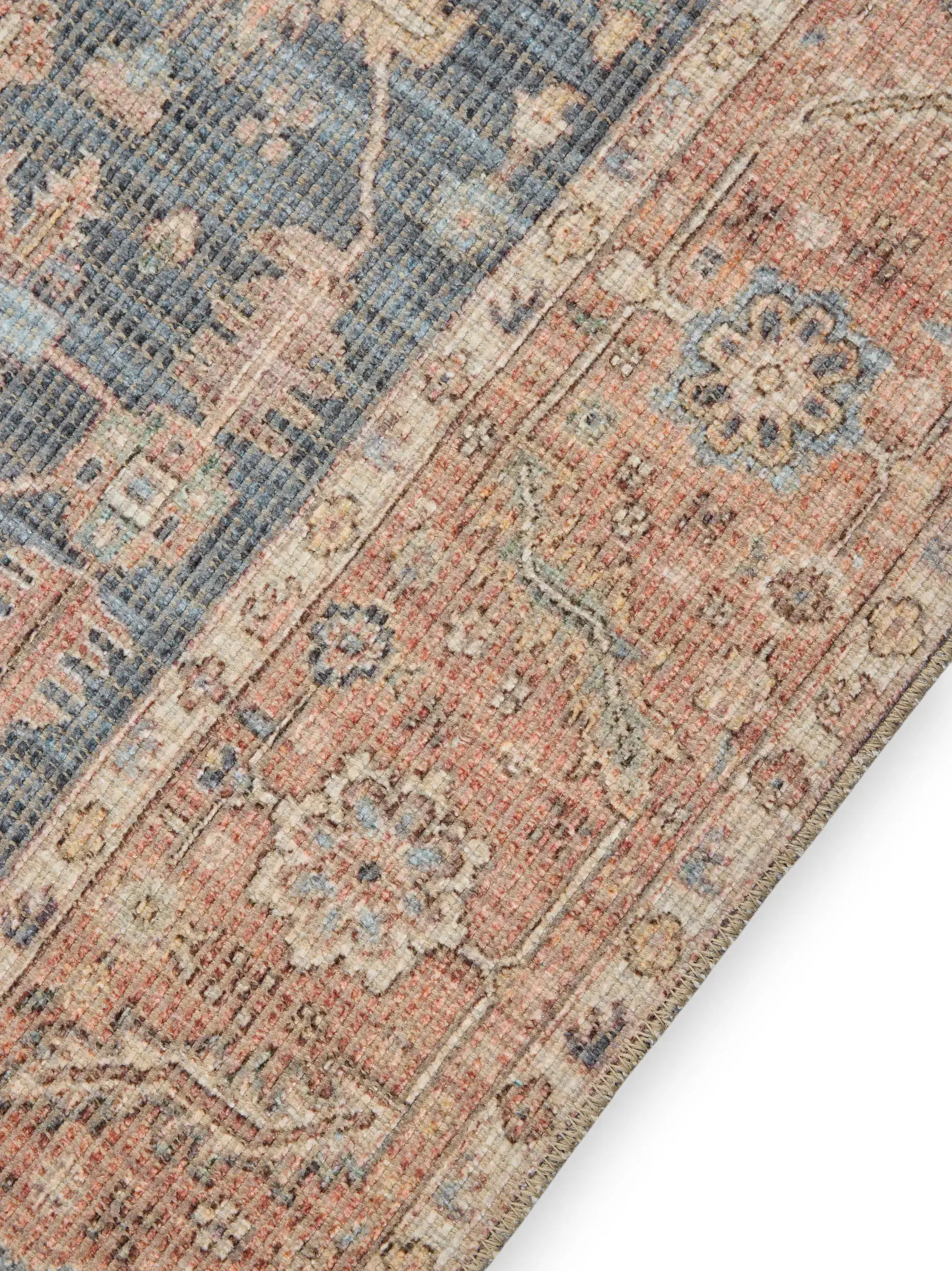 Rug made of 50% Polyester, 50% Polycotton in Multicolour with a 50% Polyester, 50% Polycotton high pile by benuta Nest