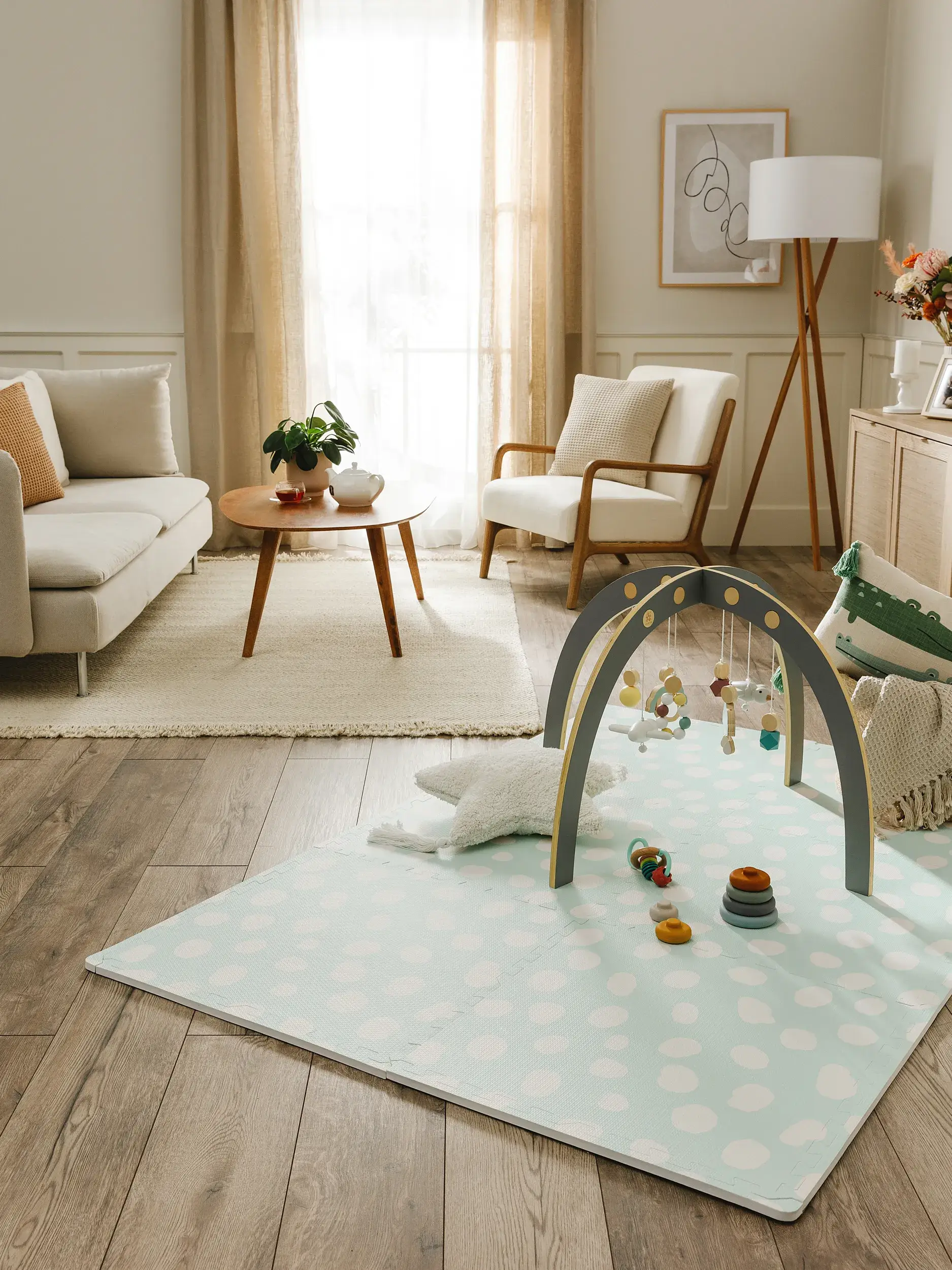 Spielmatte Savannah Mint im Design Tiermotive aus  von Lytte