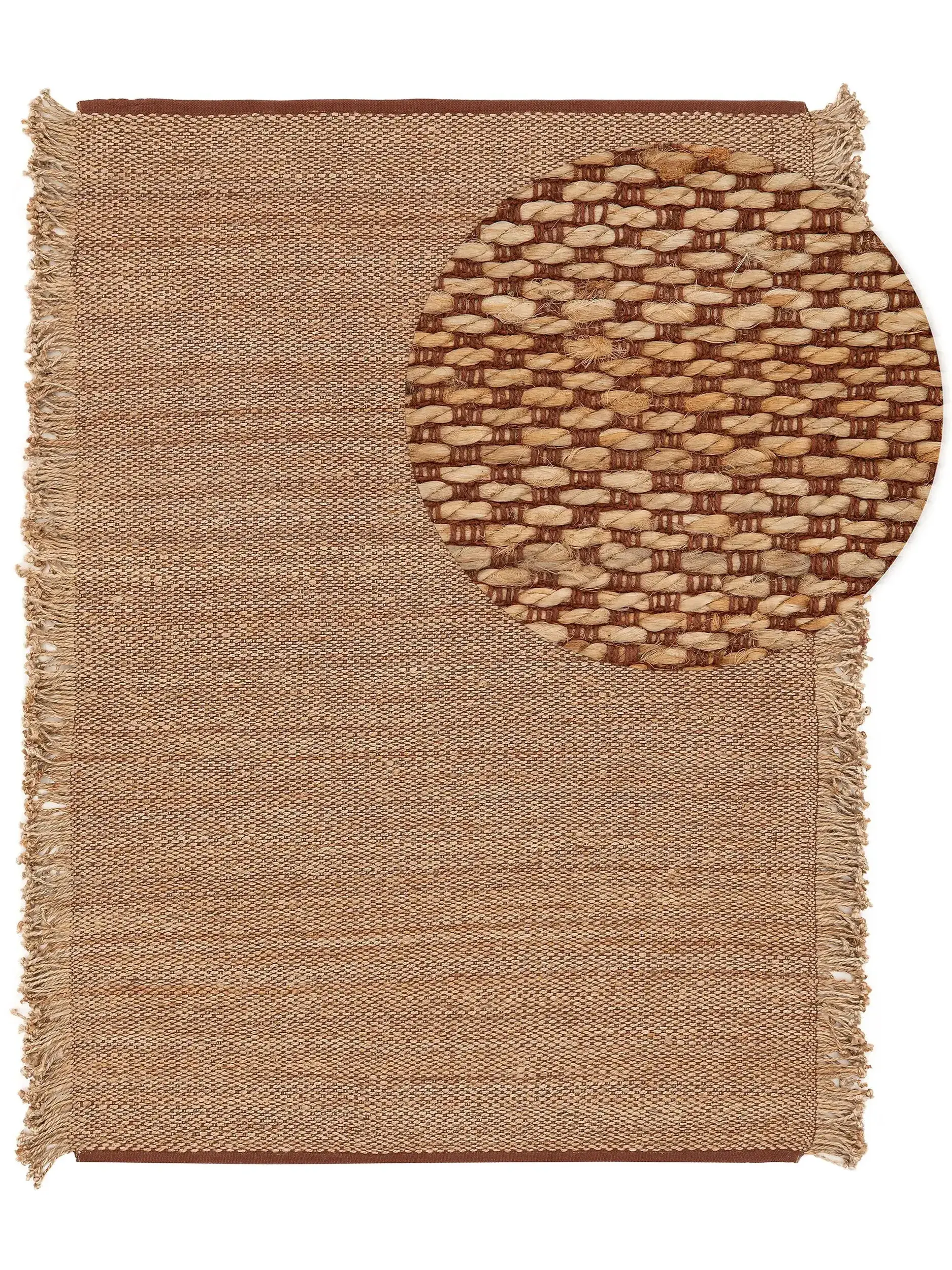 Teppich Alexandra aus 90% Jute, 10% Baumwolle in Beige von benuta