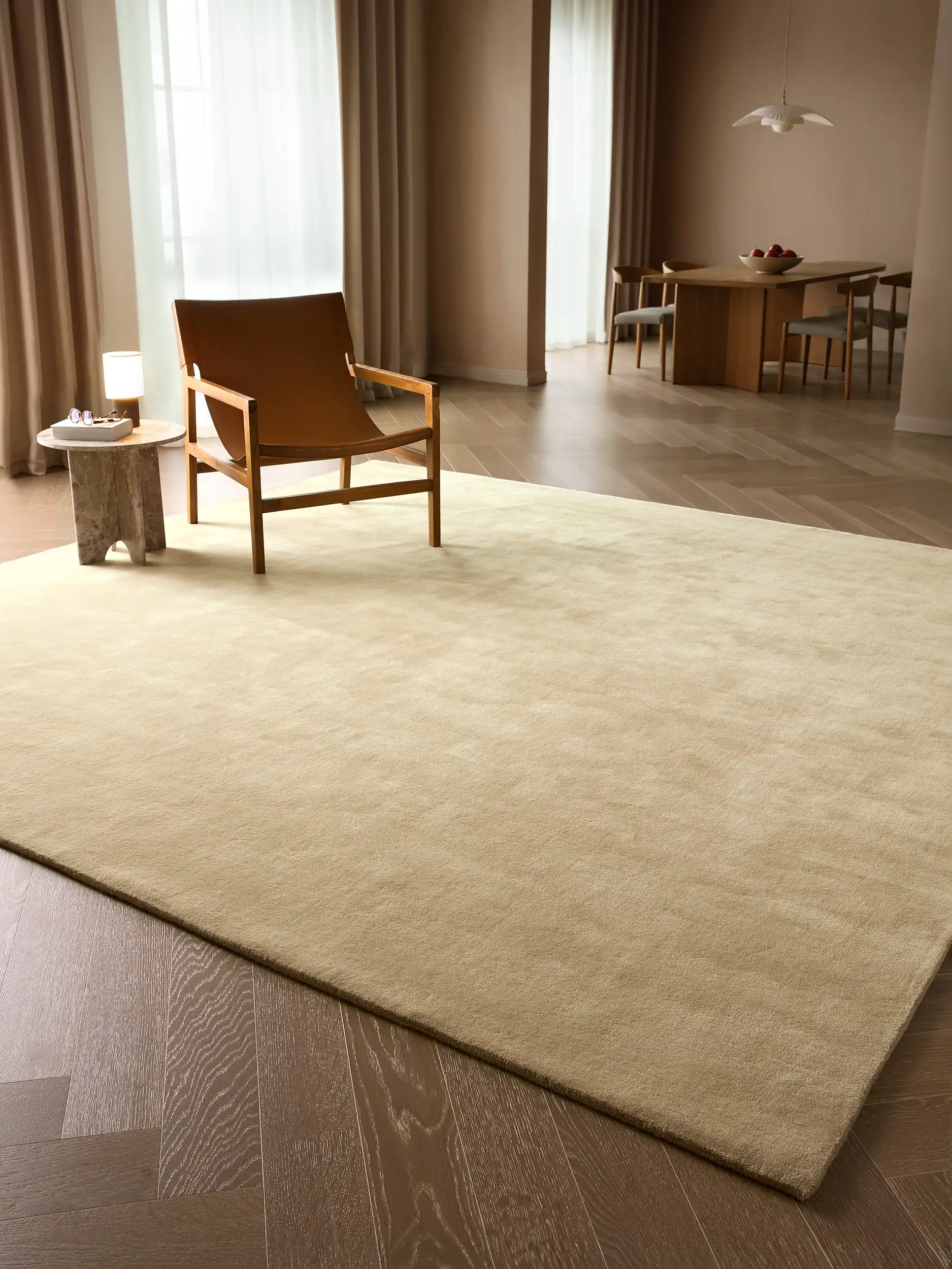 Koberec Mono z 100% Vlna (z Nového Zélandu) v  od benuta Finest