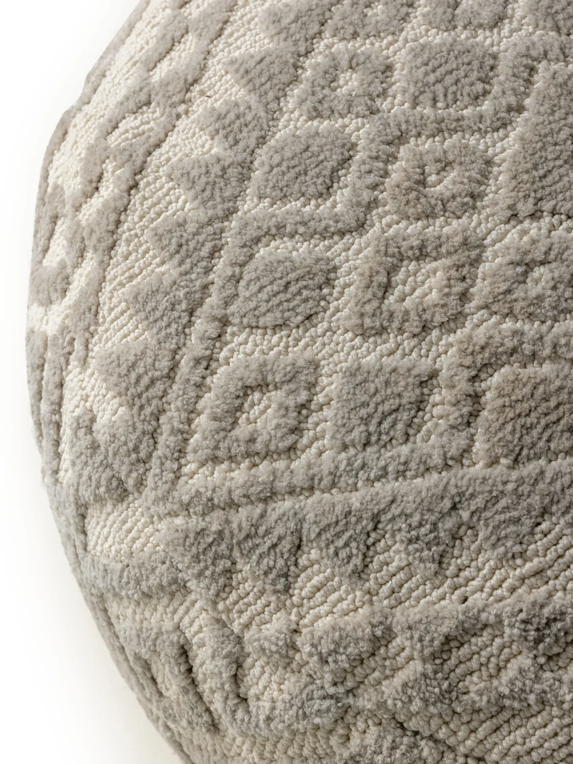 Pouf Elias Grigio in Orientale-ontwerp van 100% Poliestere (Microfibra) door benuta nest