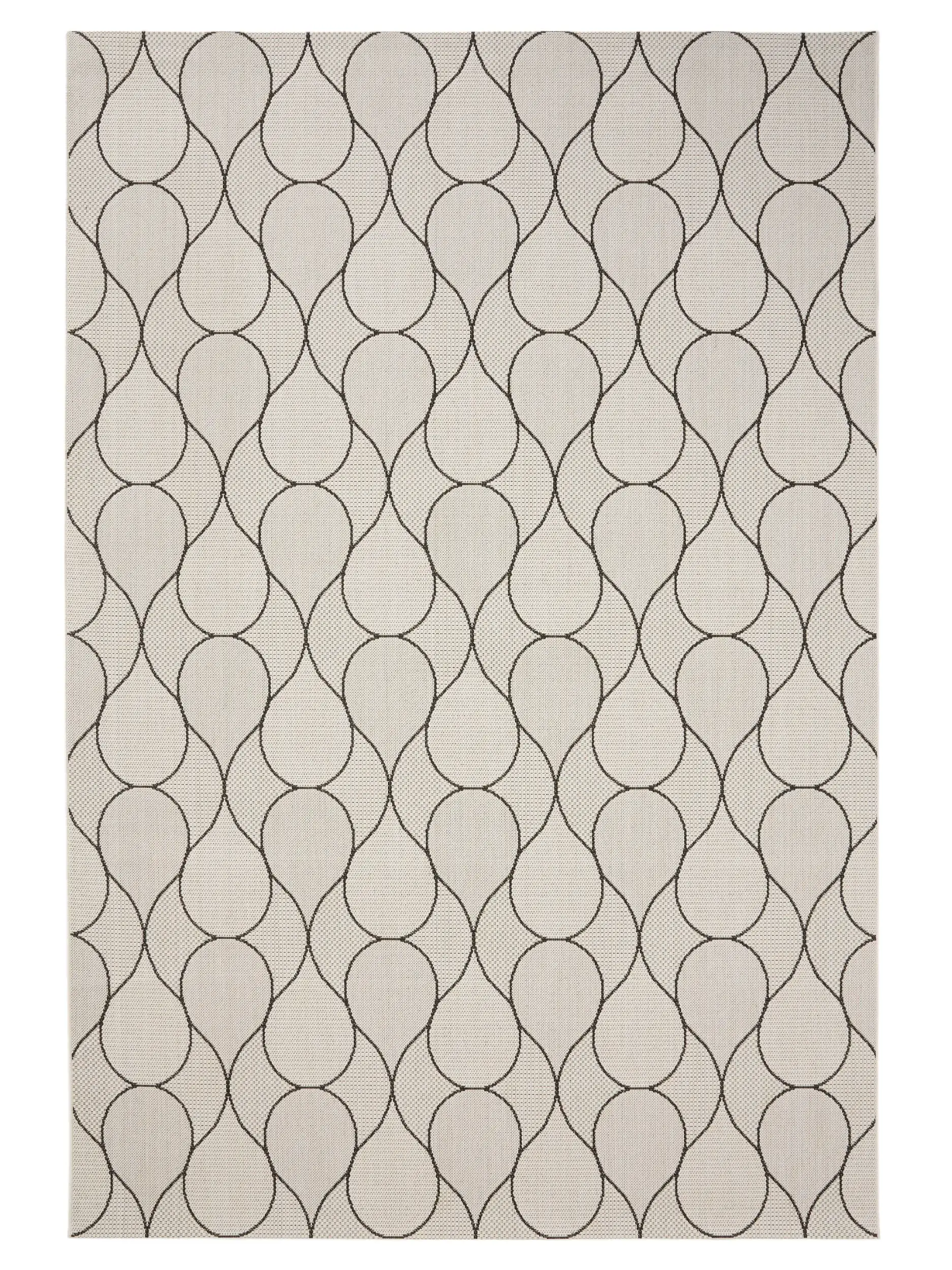 Teppich aus 100% Polypropylen in Weiß mit 100% Polypropylen hohem Flor von benuta Nest