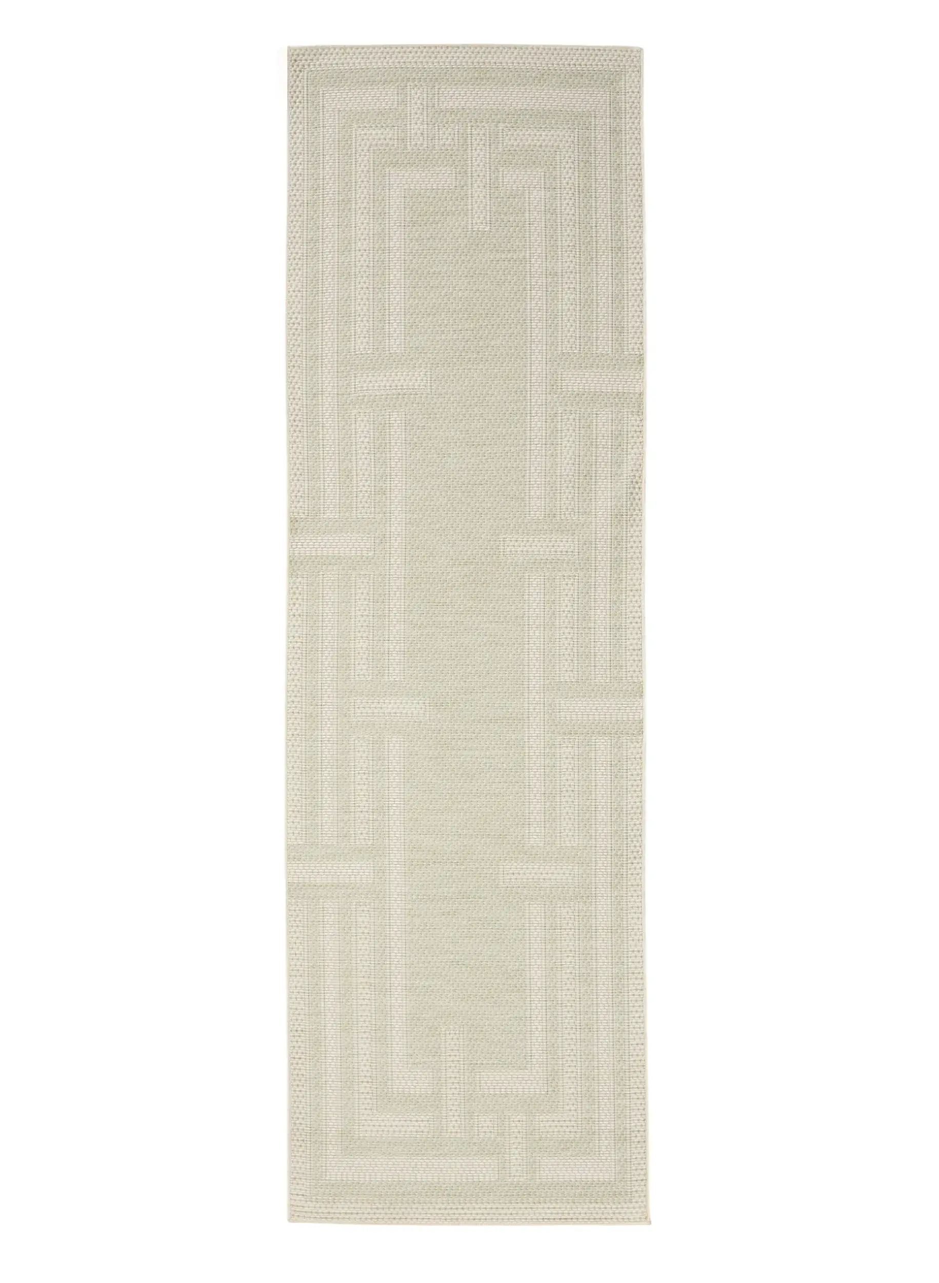 Rug made of 100% Polypropylen in Green with a 100% Polypropylen high pile by benuta Nest