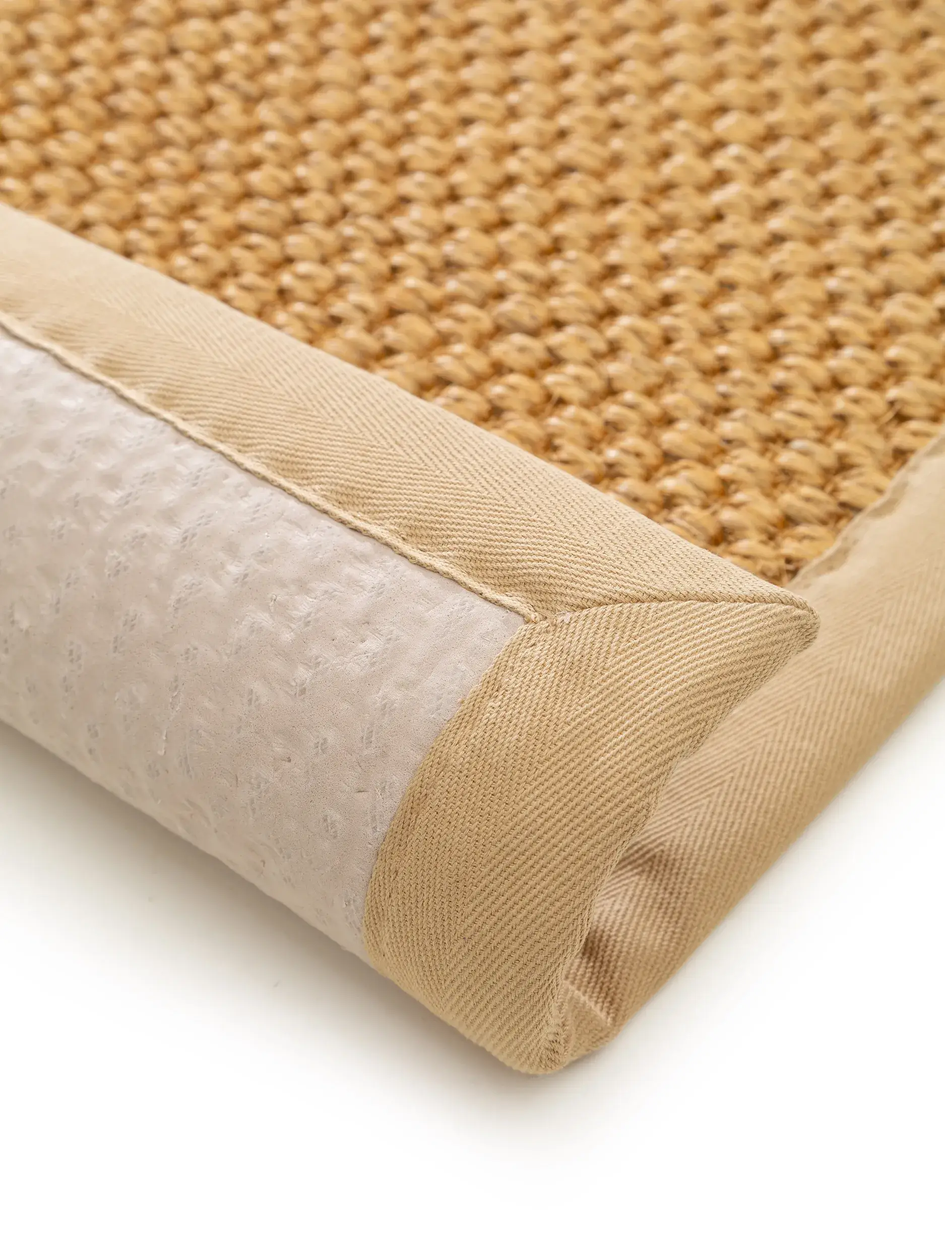 Fußmatte Greta Beige im Design Bordüre aus 100% Sisal von benuta Pure