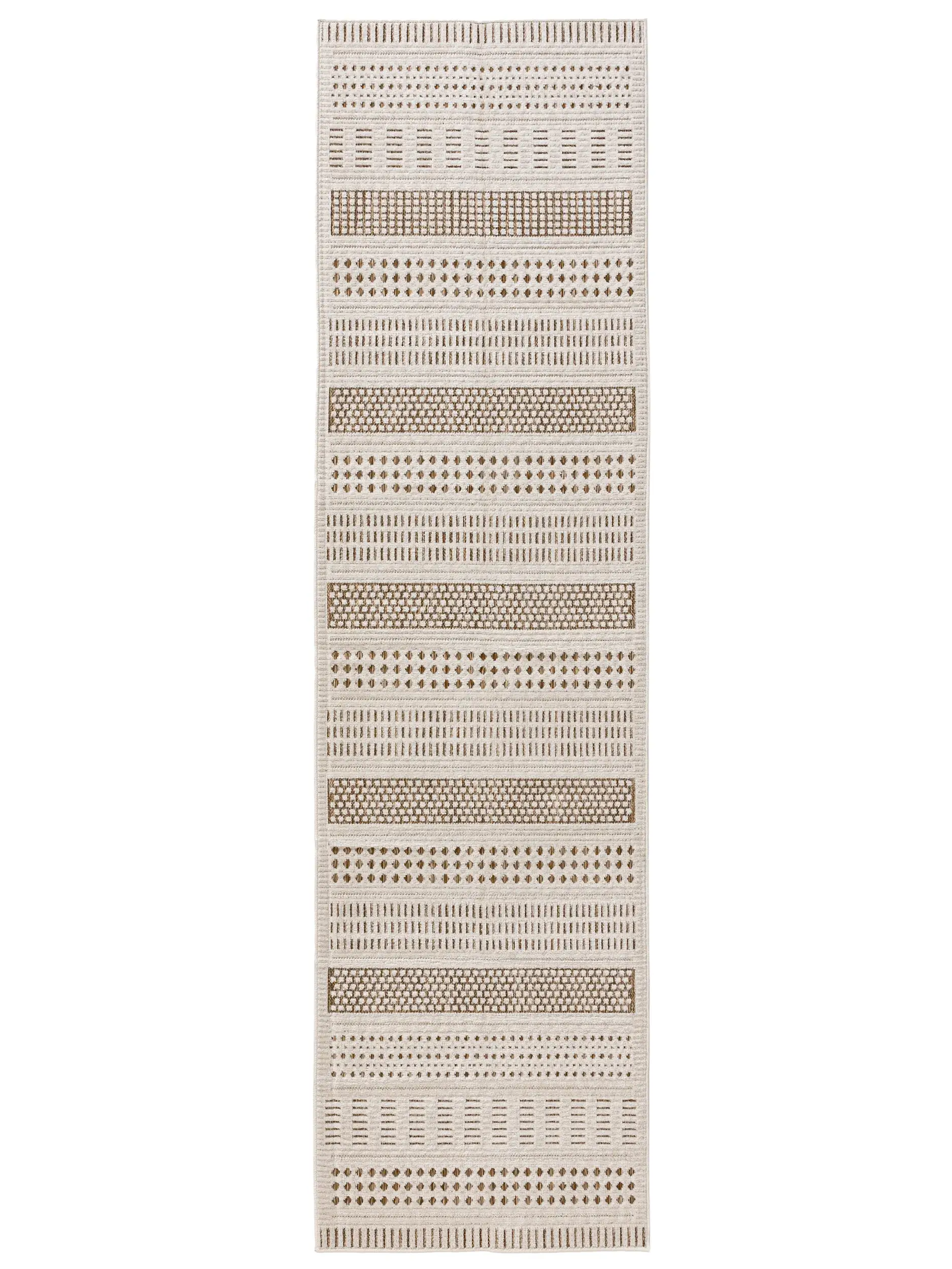Rug made of 100% Polypropylen in White with a 100% Polypropylen high pile by benuta Basic