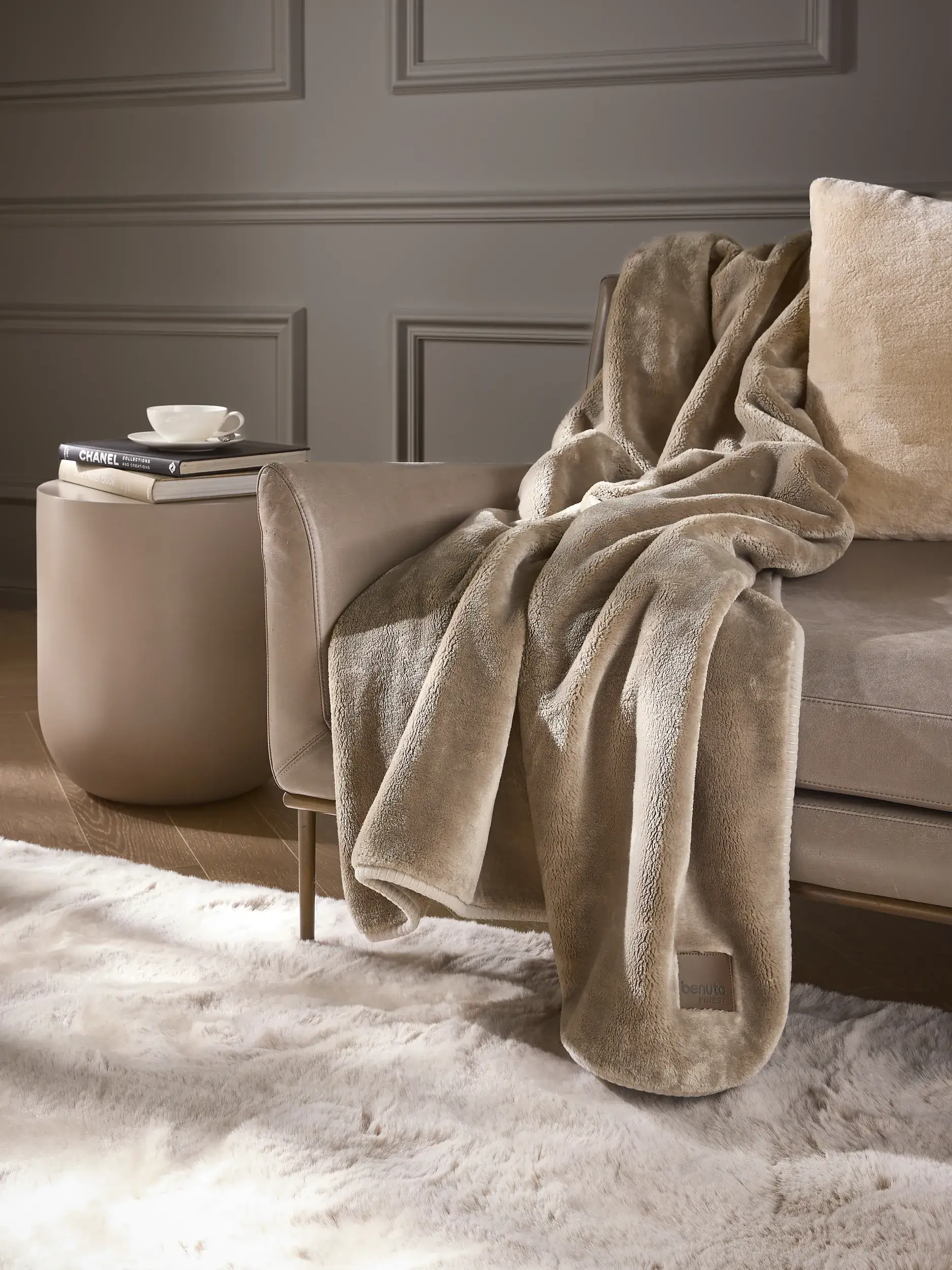 Couverture Lux Taupe de benuta