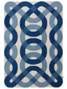 Wollteppich Nio Blau