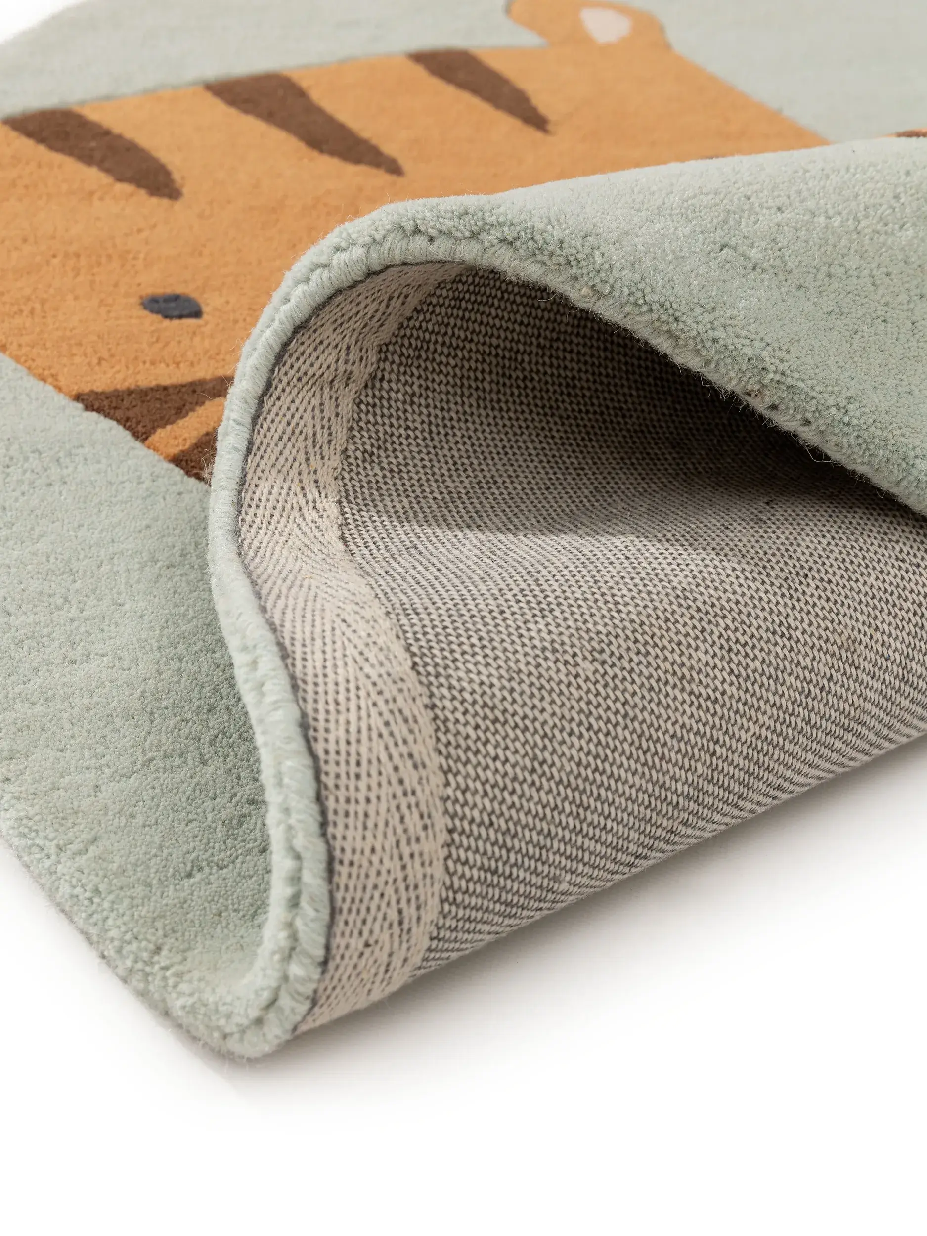 Teppich aus 100% Wolle in Multicolor mit 100% Wolle hohem Flor von Lytte