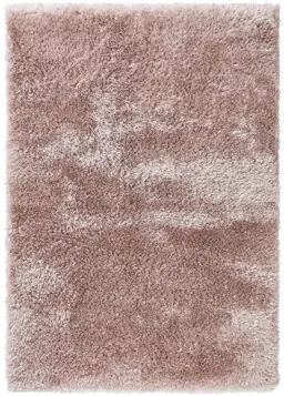 Alfombra pelo largo Lea Rosa