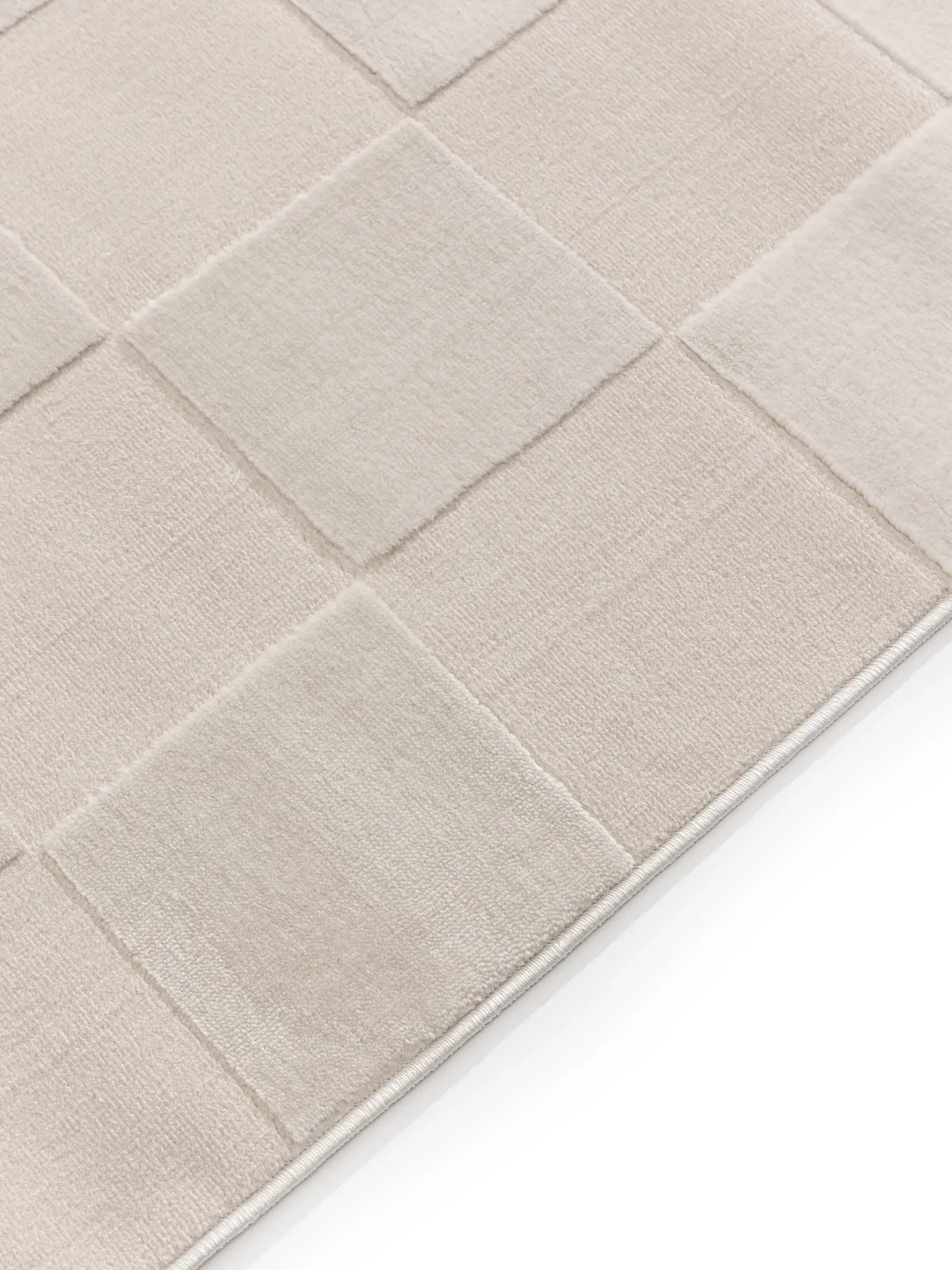 Teppe av 60% Polyester, 40% Polypropylen i Weiß med 60% Polyester, 40% Polypropylen høy lugg fra benuta Basic