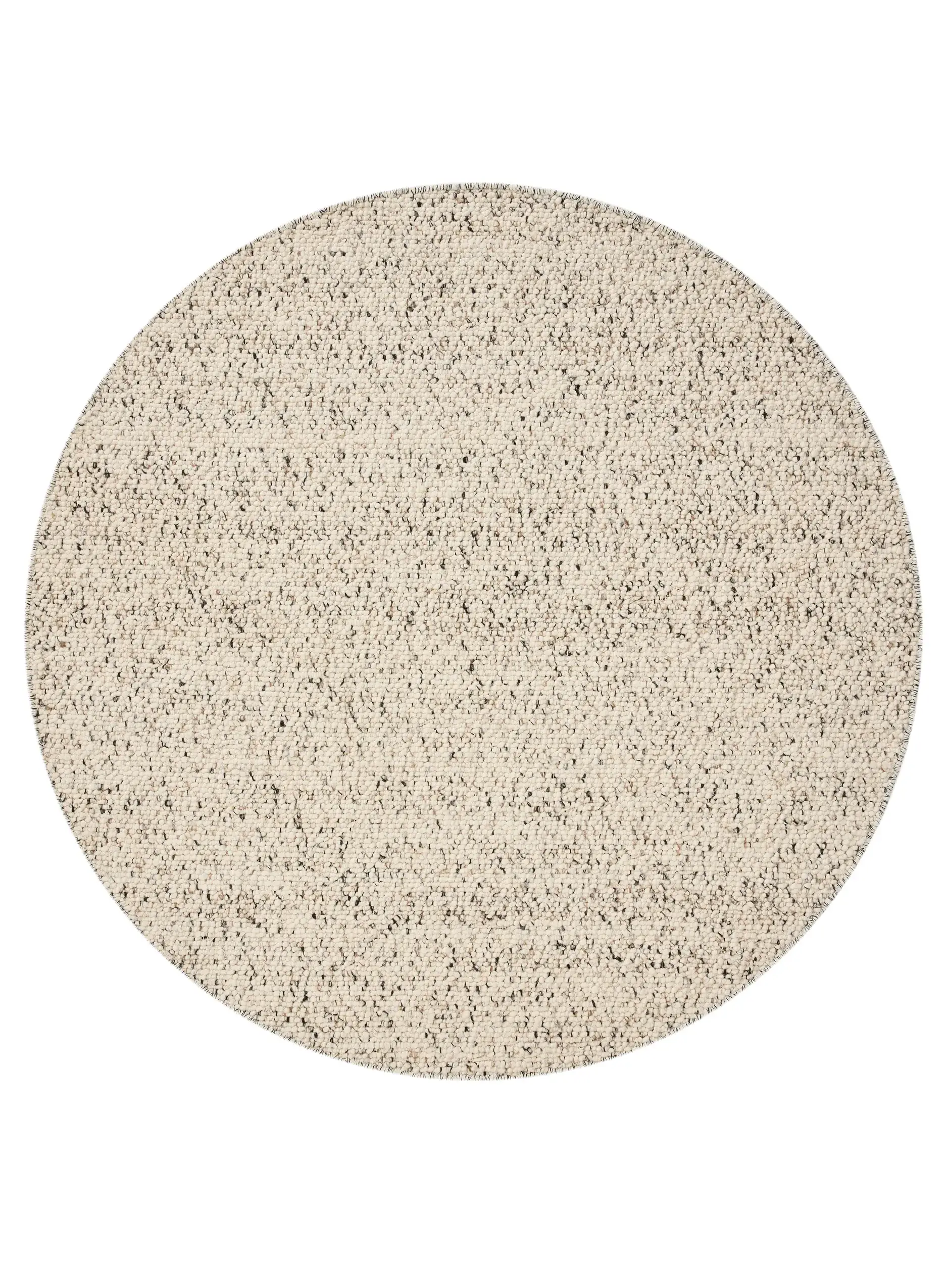 Rug Patch made of 70% Wool, 20% Cotton, 10% Viscose in Black/White by benuta Pure
