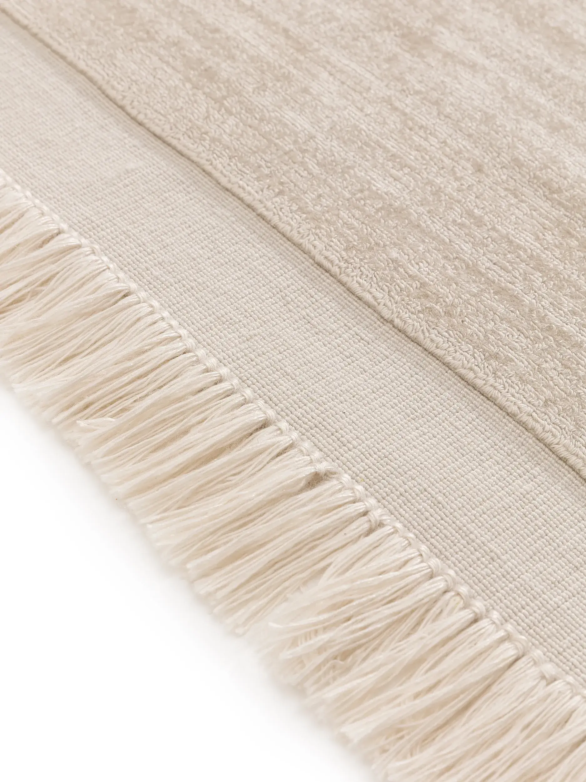 Koberec z 80% Polyester, 20% Baumwolle v Beige s vlasem výšky 80% Polyester, 20% Baumwolle od benuta Pure