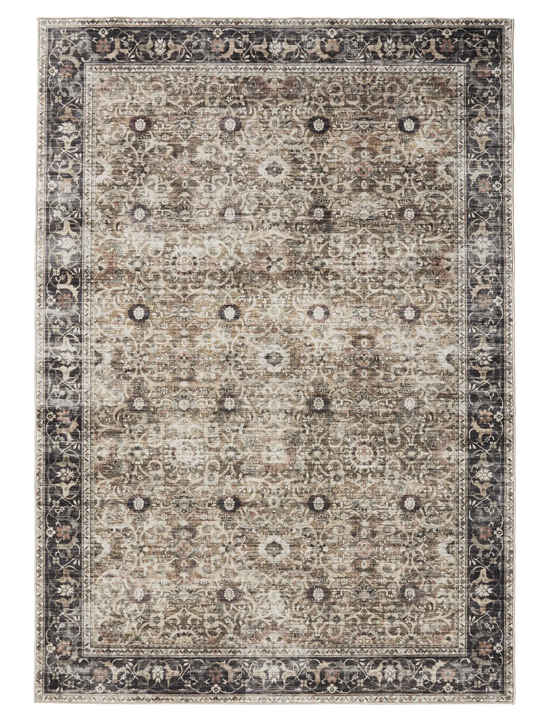 Rug made of 100% Polyester in Grey with a 100% Polyester high pile by benuta Basic